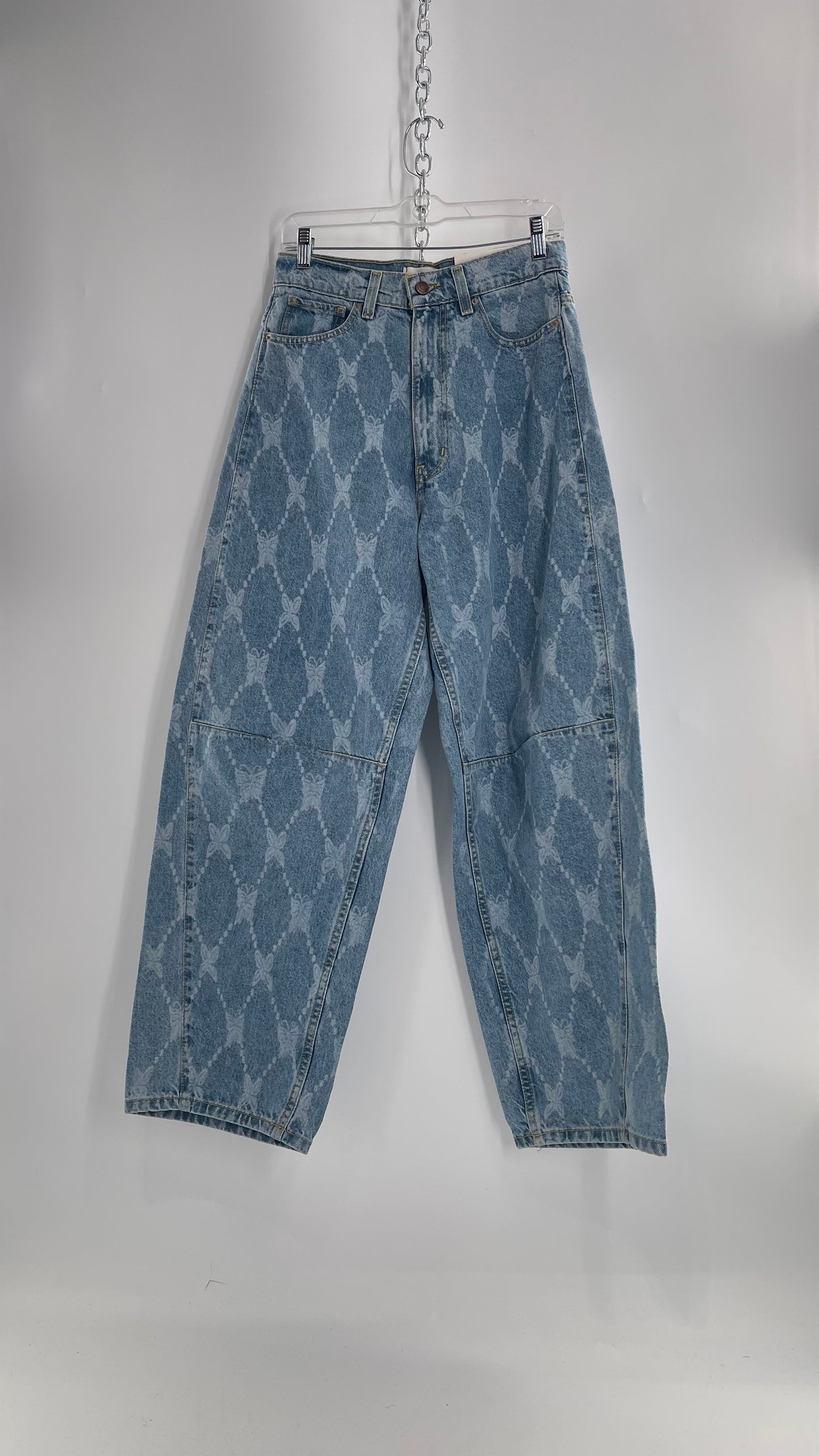BDG Baggy Bleached Butterfly Jeans with Tags Attached (27)