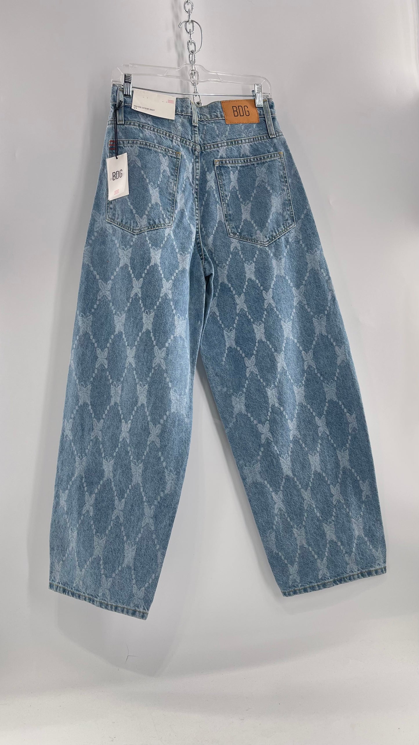 BDG Baggy Bleached Butterfly Jeans with Tags Attached (27)