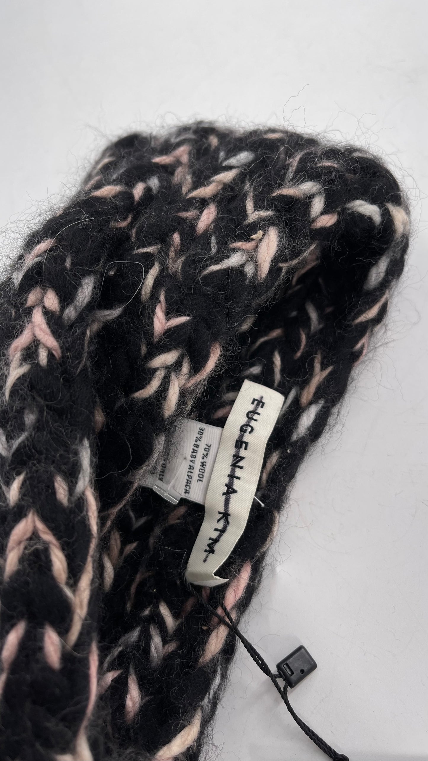 Eugenia Kim Black Pink White Thick Knit Headband