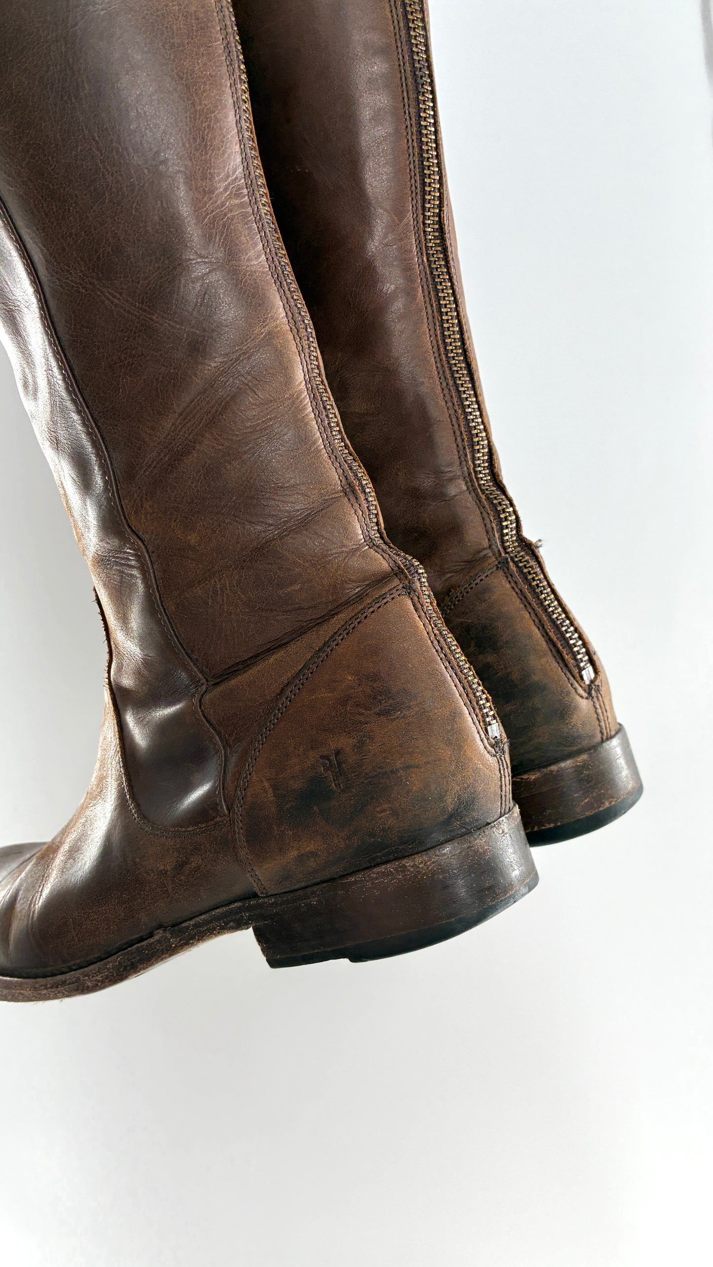 Vintage Distressed FRYE Riding Boots Made in Mexico (8)