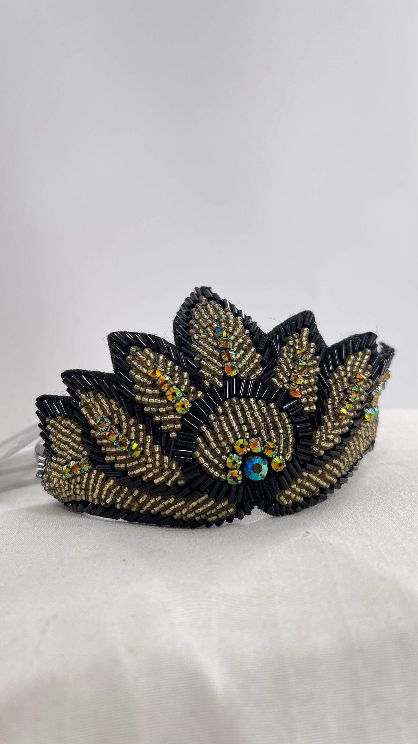 Free People Black Swan Beaded Headpiece