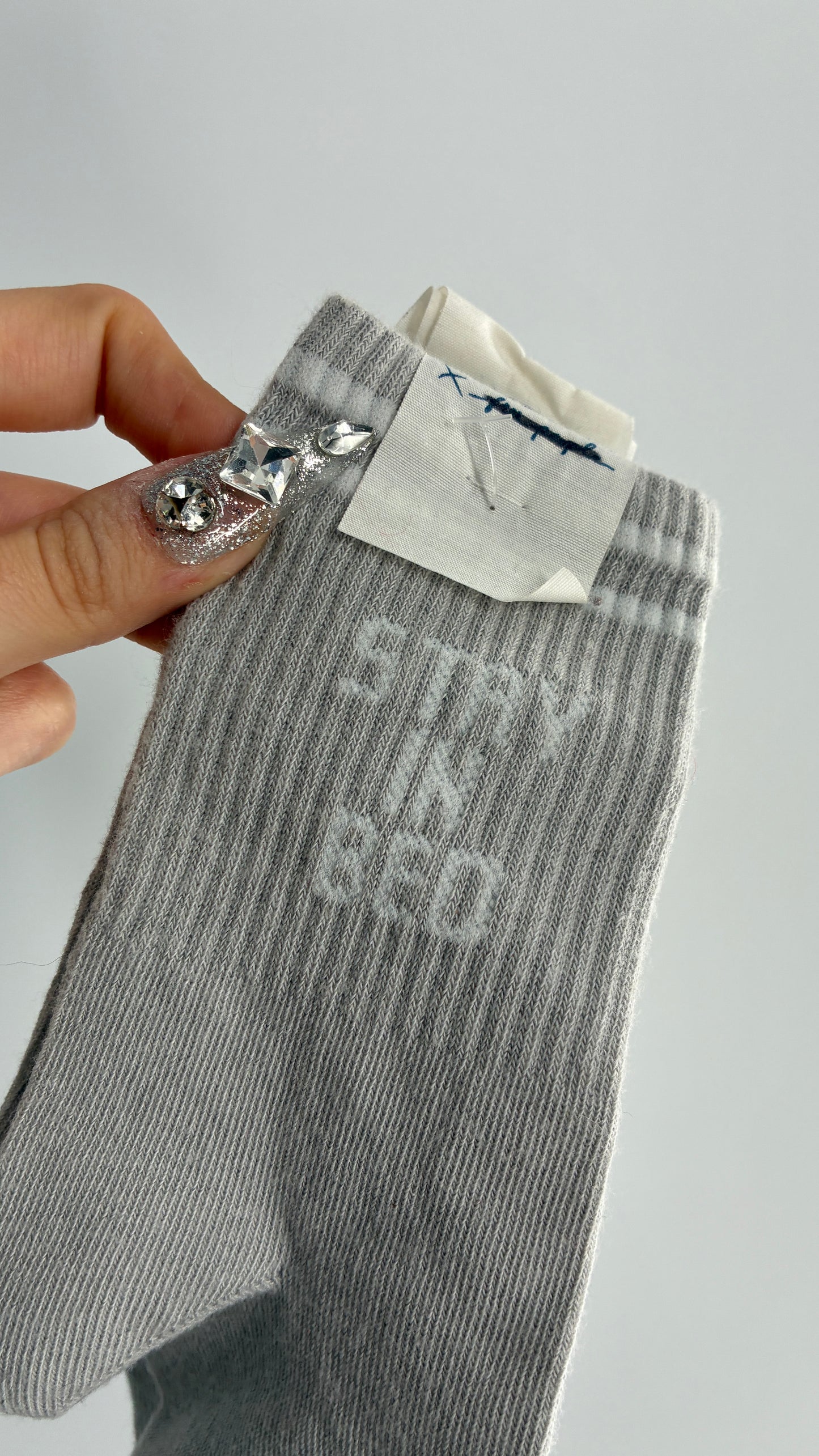 YEAH BUNNY Stay In Bed Grey Socks