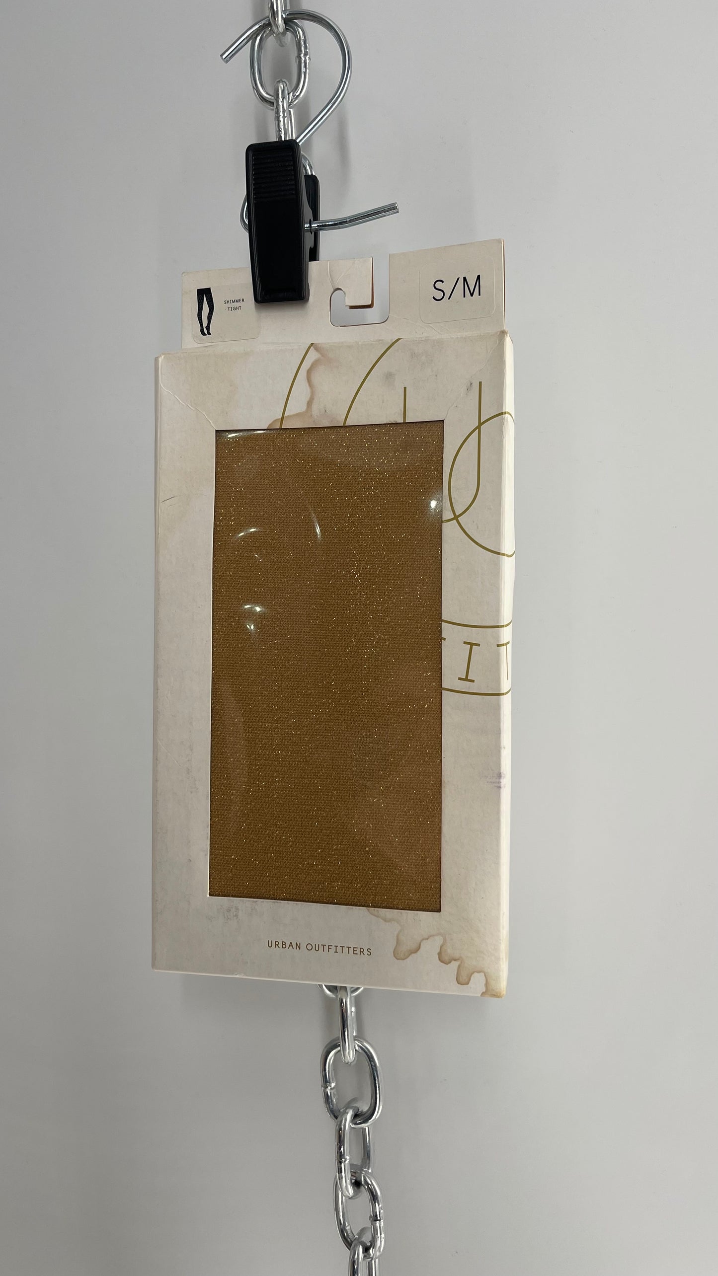 Urban Outfitters Gold Shimmer Tinsel Tights (S/M)