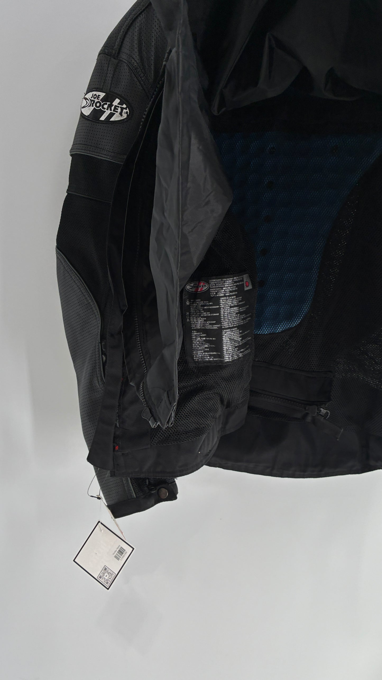 Vintage JOE ROCKET Padded Motorcycle Jacket with Tags Attached (XXL)