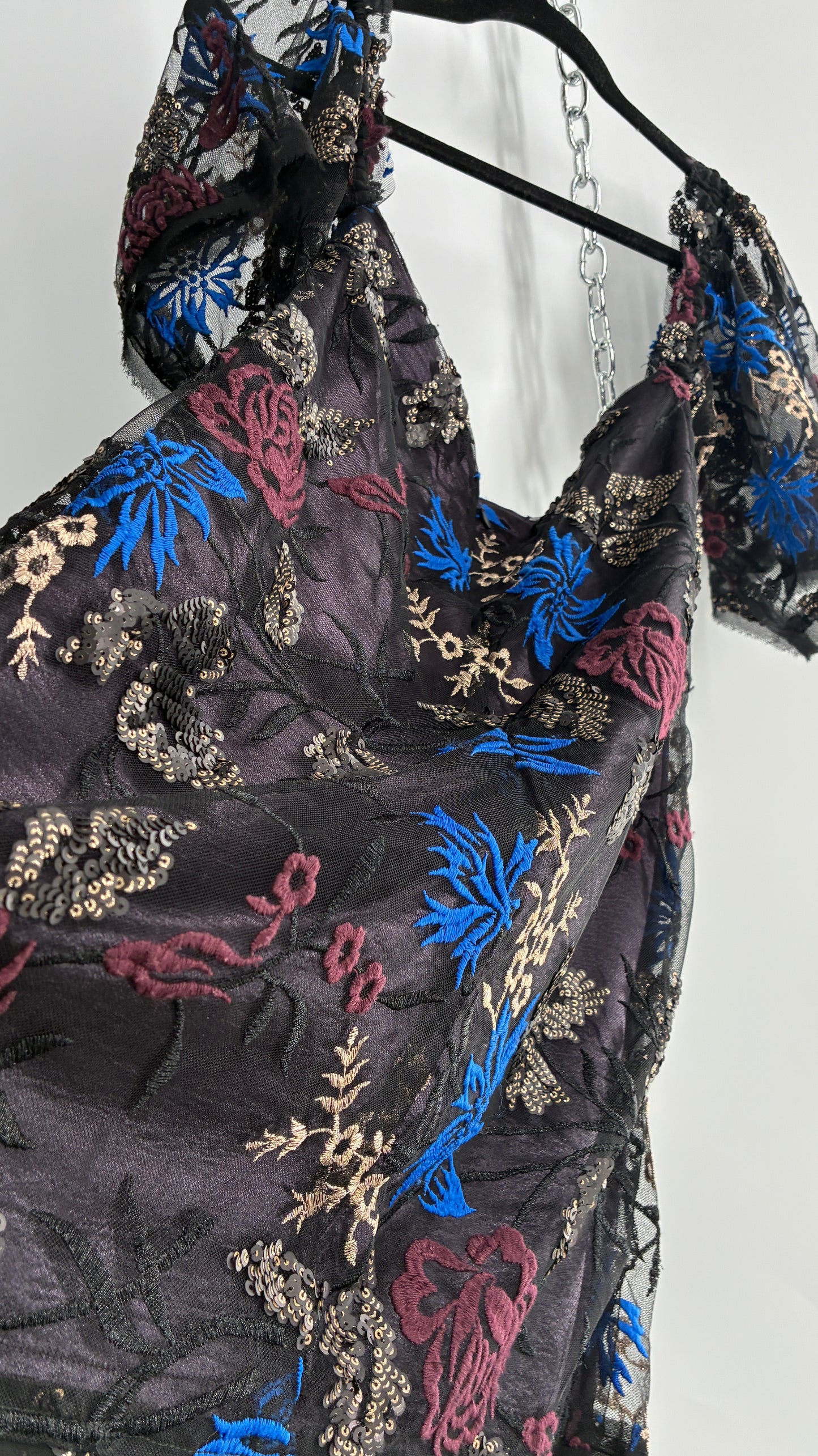 Urban Outfitters Embroidered and Embellished Dress (Small)
