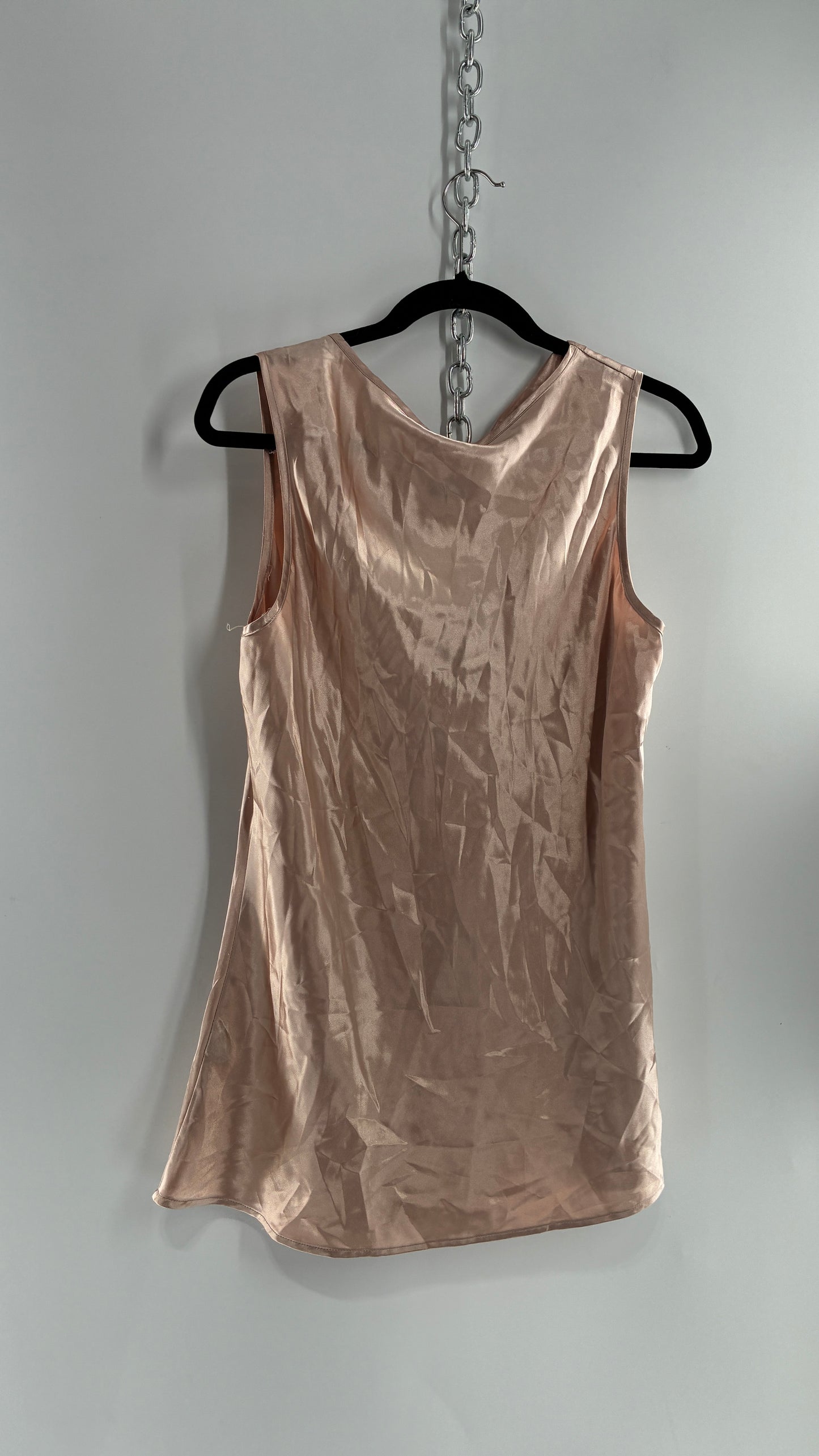 Vintage MILANO Champagne Cowl Neck Camisole (Large)