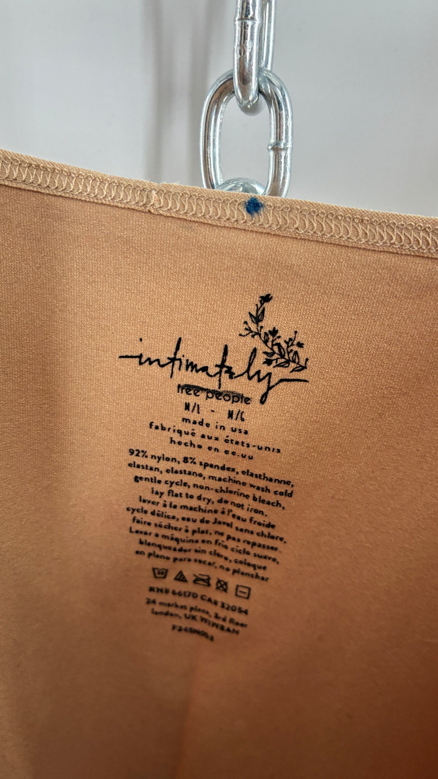 Intimately Free People Tan Stretchy Slip (M/L)