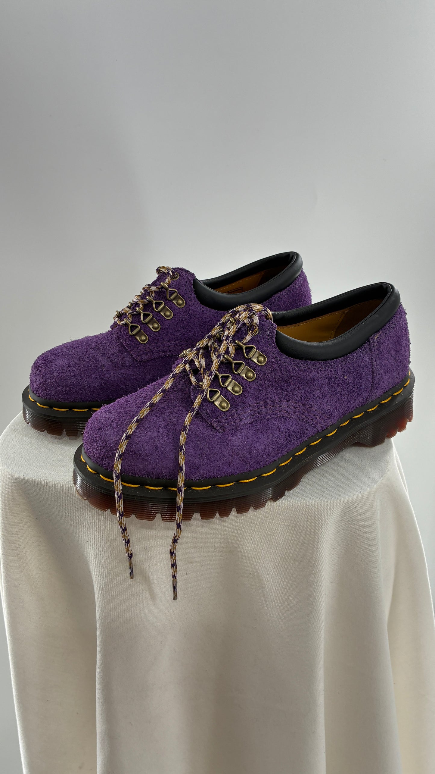 Vintage Dr. Martens 8053 Ben Purple Suede Leather Oxford Sneakers (6)