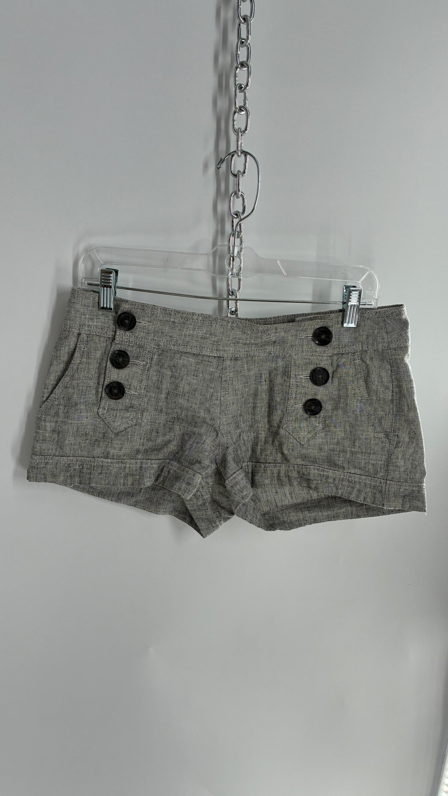 Vintage 1990s EXPRESS Low Rise Micro Short with Button Side Detailing (4)