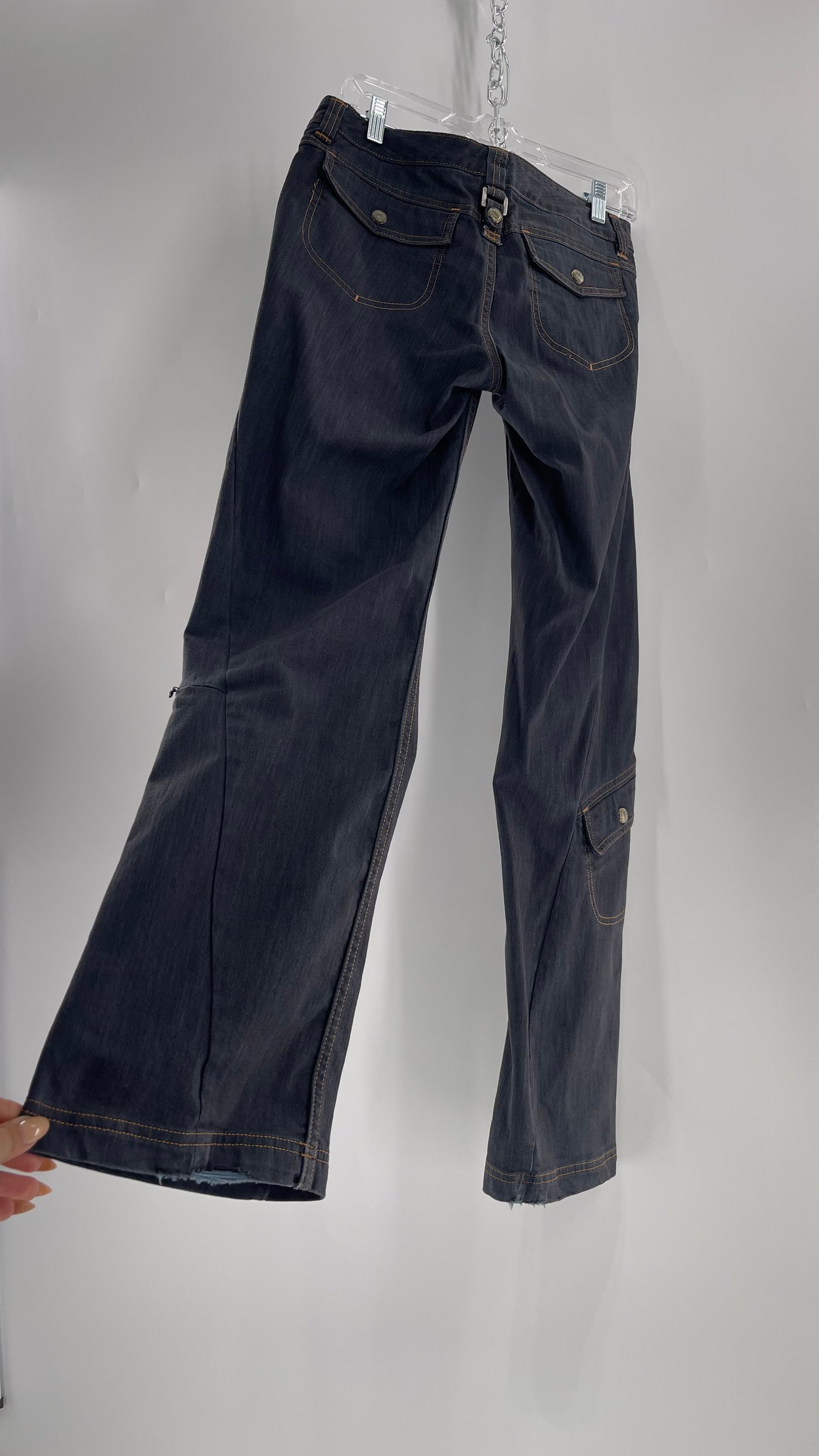 Athleta Flare Denim Cargos (6)