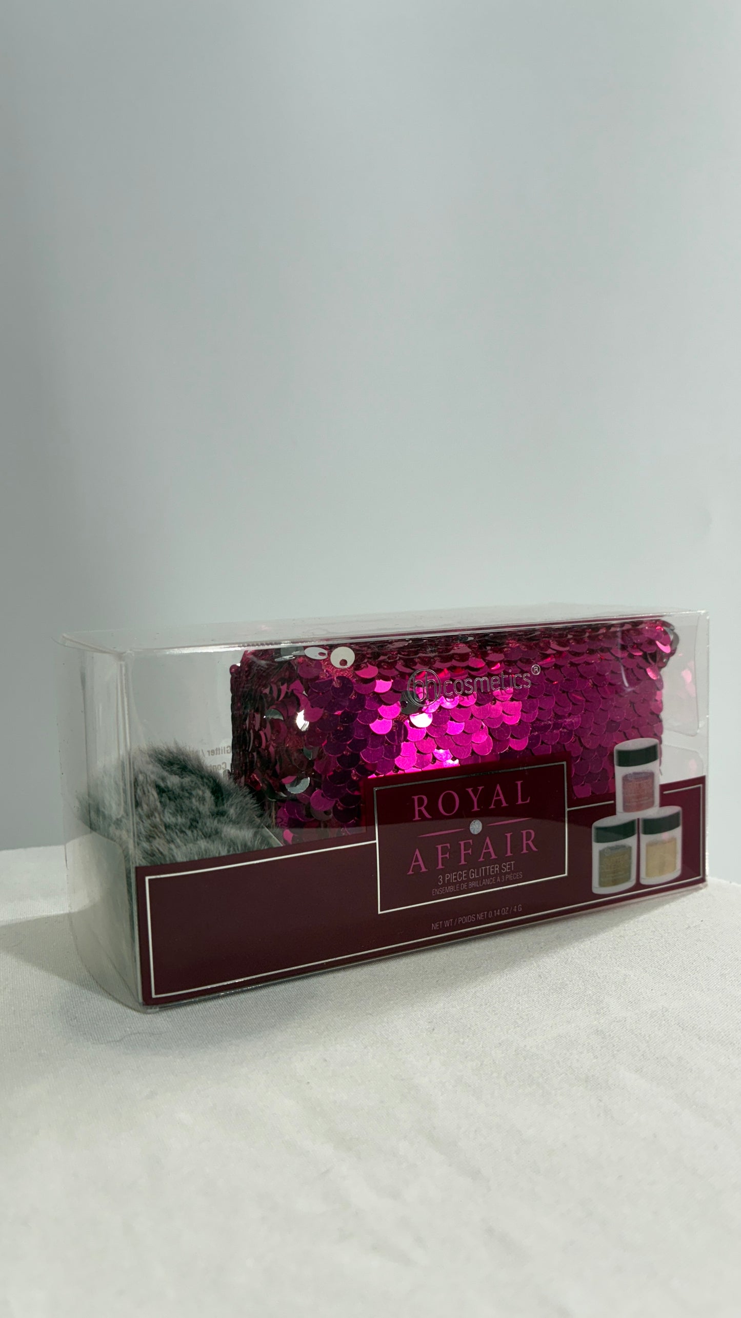 Urban Outfitters Fuchsia Pink Sequin Mini Bag with 3 Piece Glitter Set