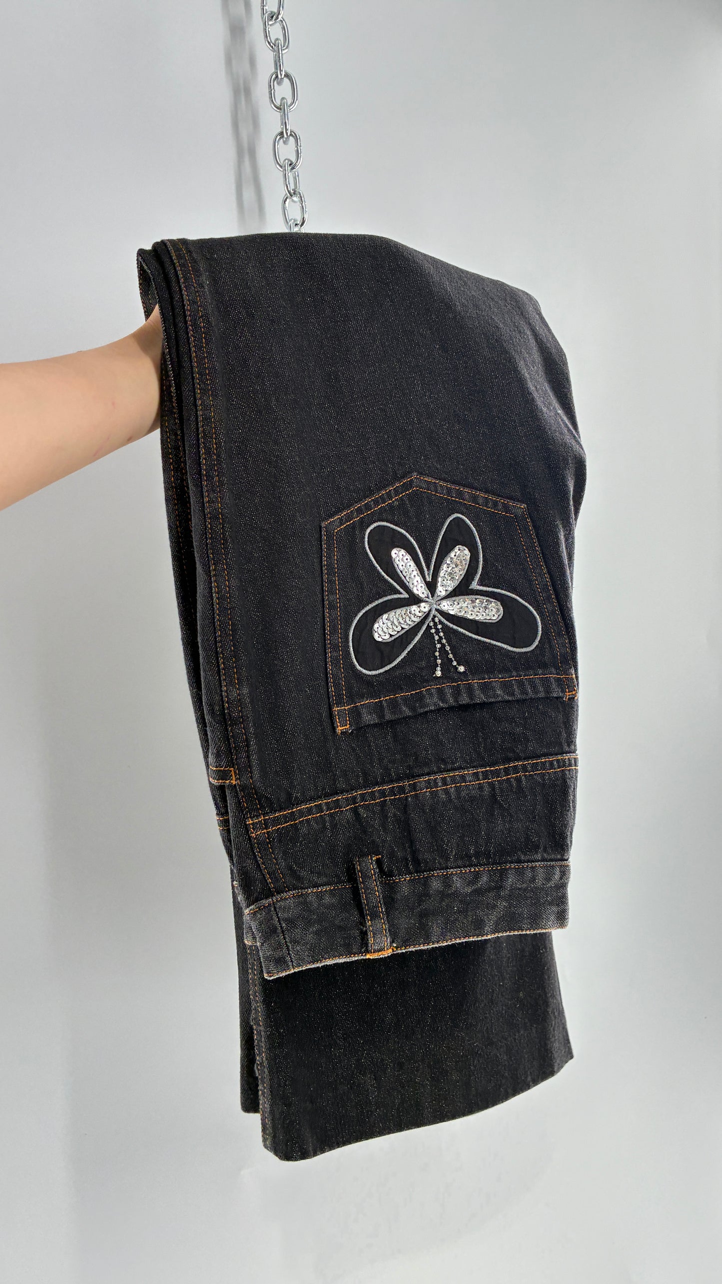 Vintage FORENZA Denim with Sequin Butterfly Detail (12)
