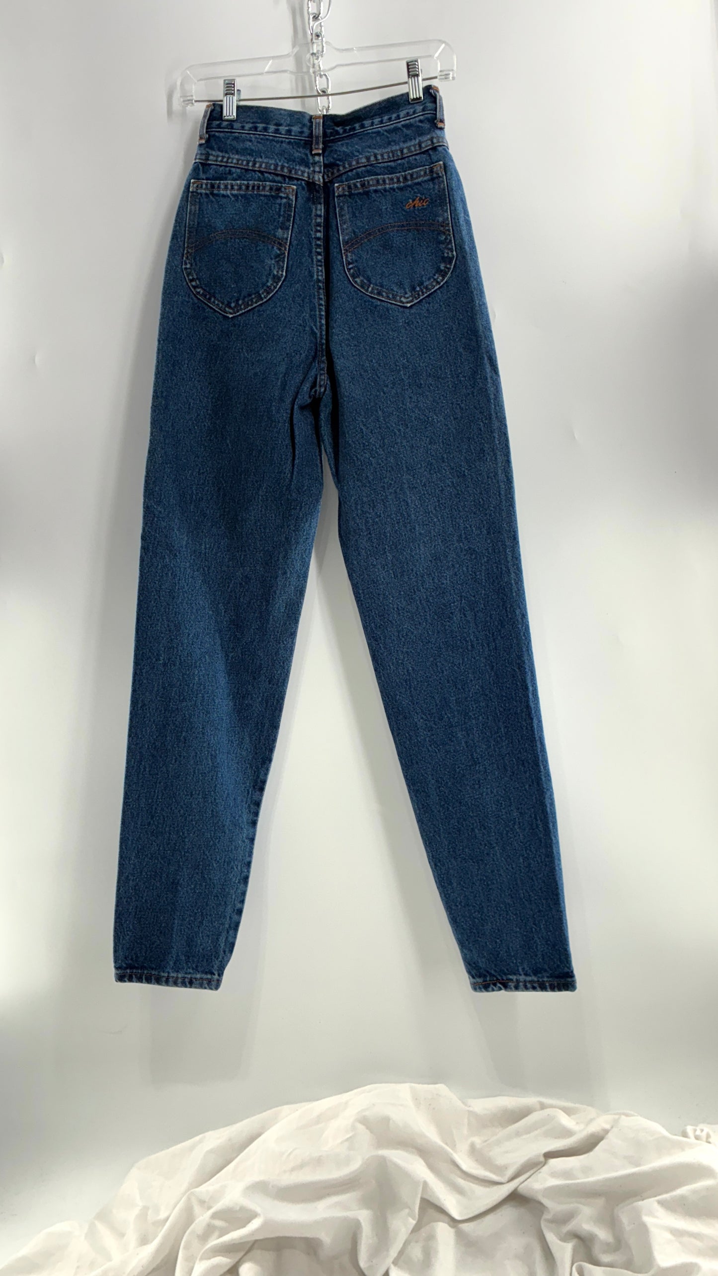 Vintage 1980s CHIC Ultra High Waisted Jeans (5Tall)