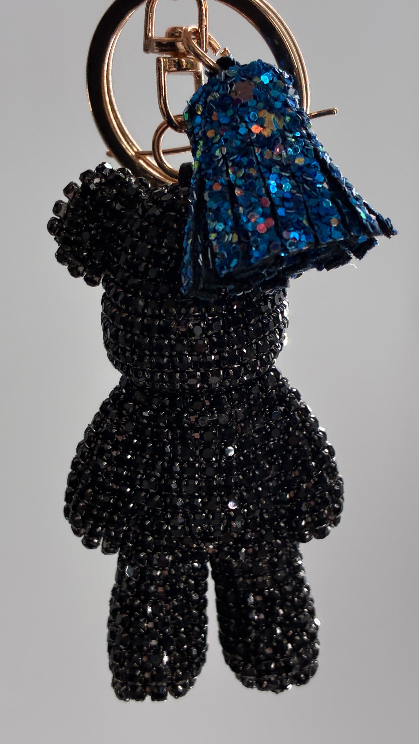 Bedazzled Bear Keychain