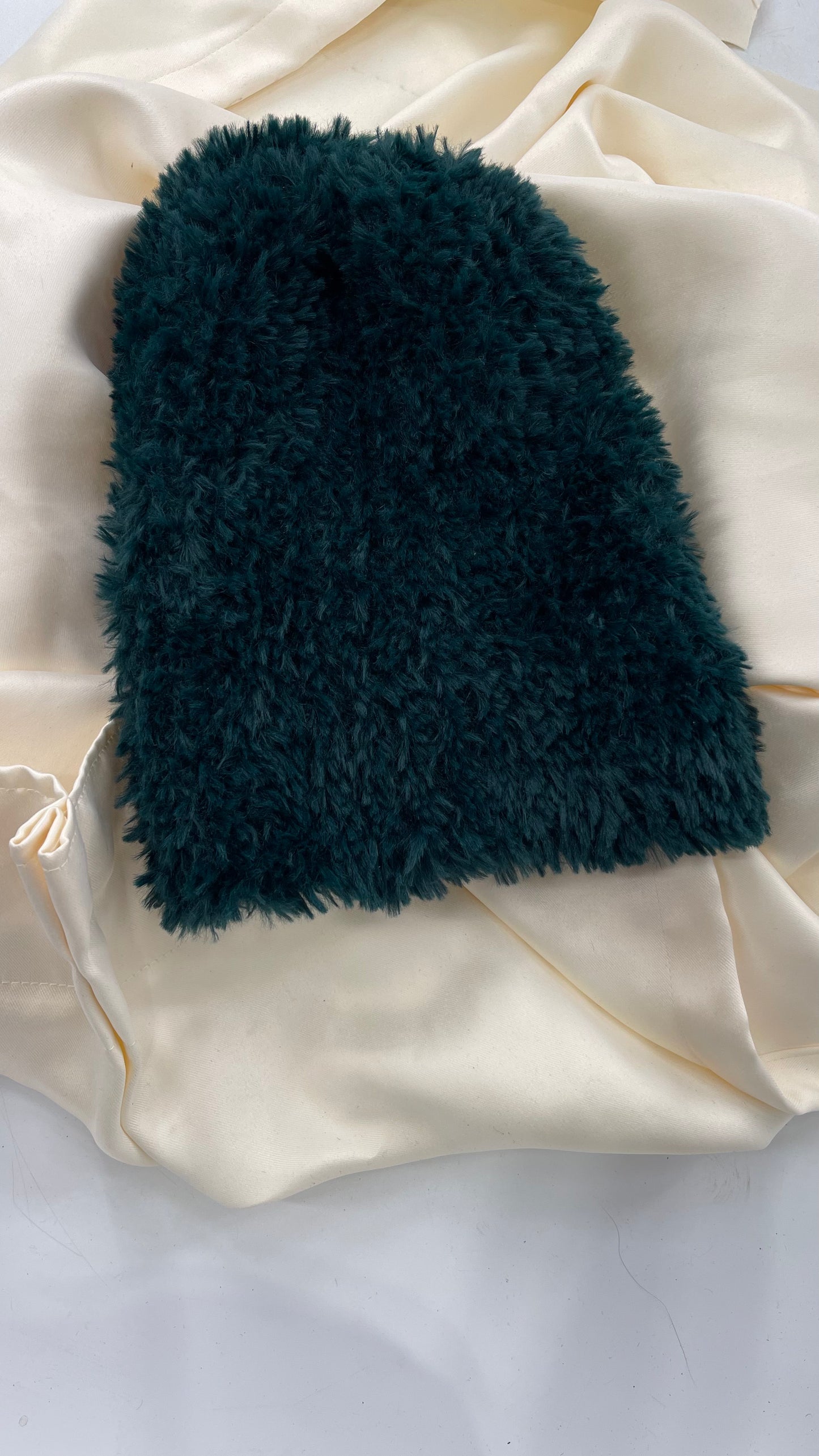 Free People Emerald Green Fuzzy Beanie