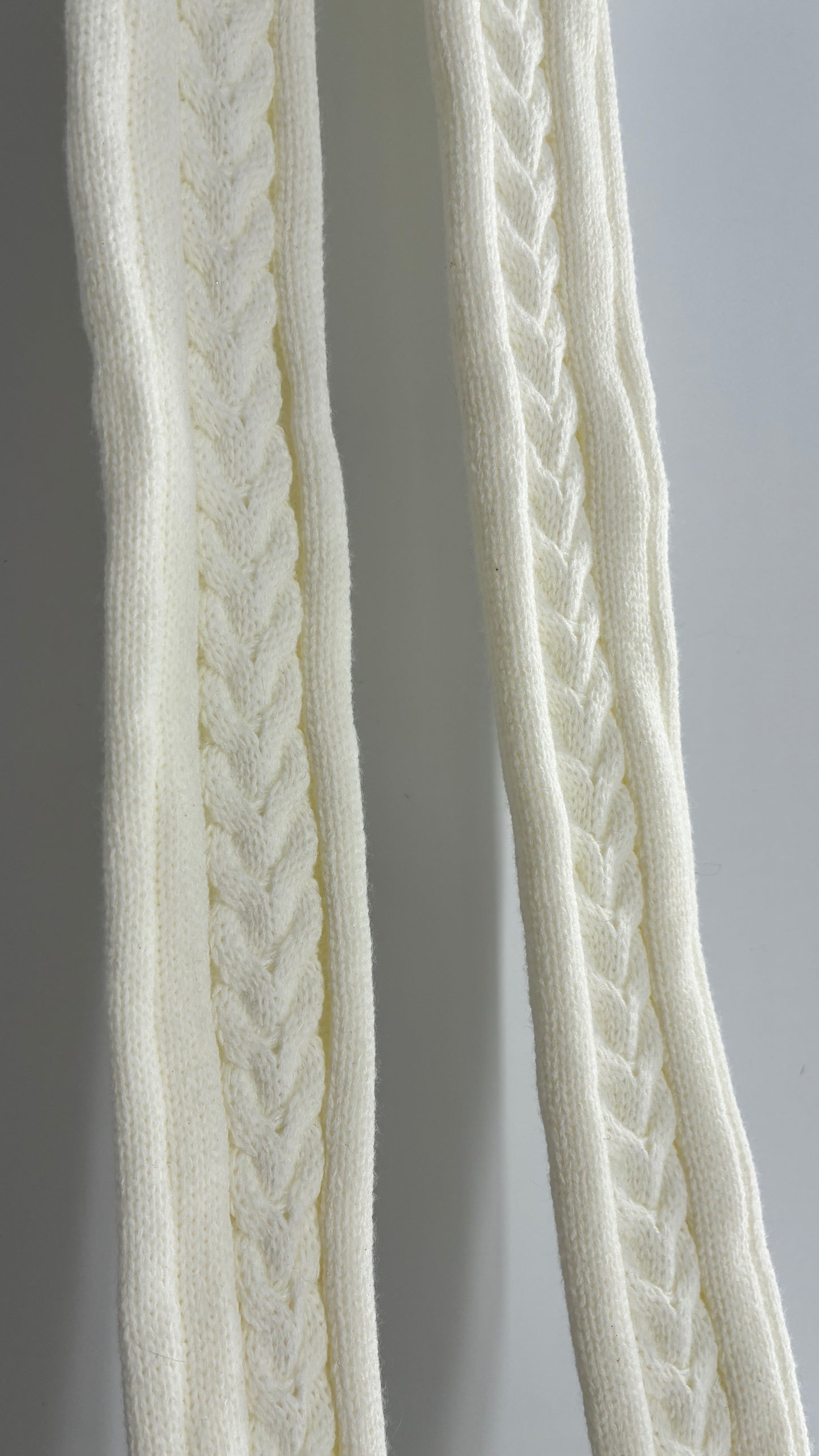 NWOT Off White Thick Knit Thigh High Cableknit Socks