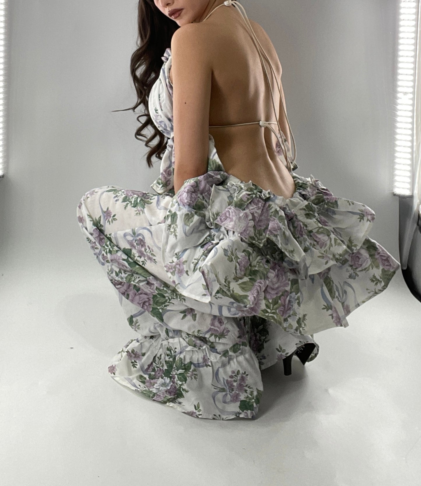 Vintage Handmade 2 Piece Set with Apron Style Ruffled Bum🧺 (One Size XS-XL)