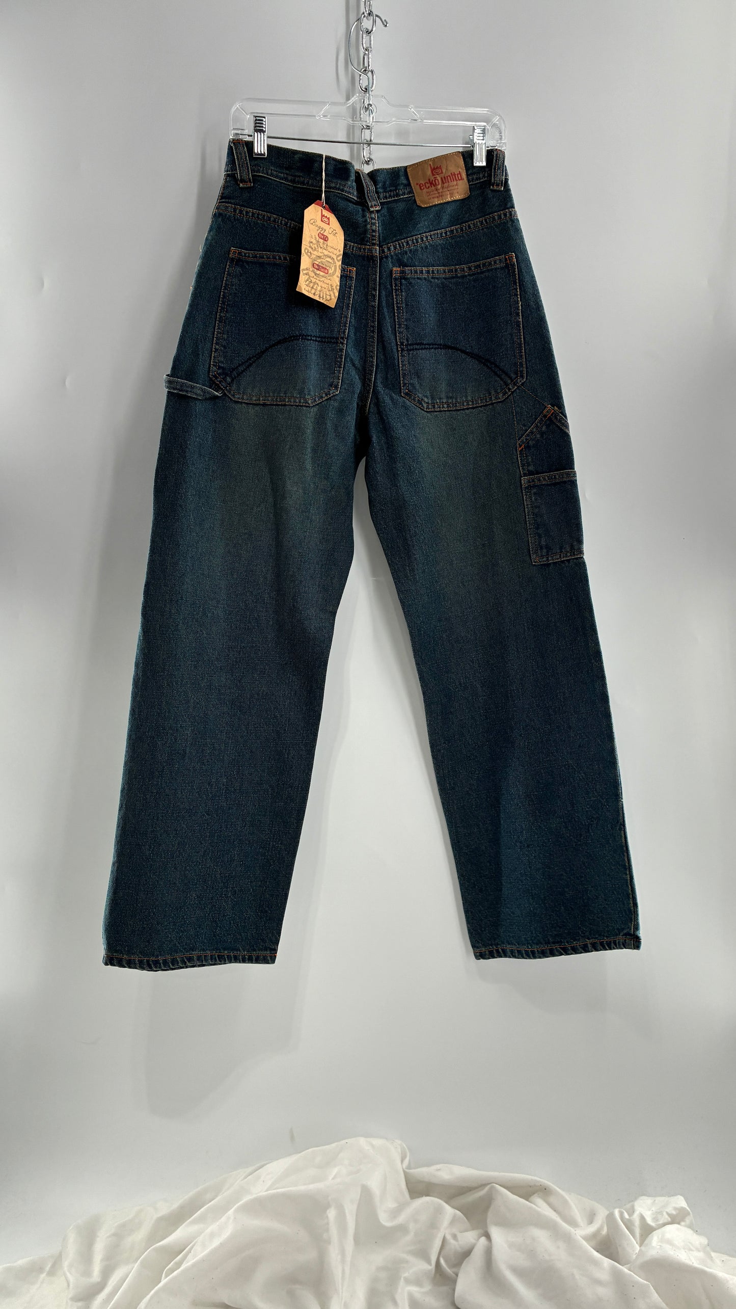 Deadstock Vintage Ecko Unlimited Baggy Fit Cargo Jeans (16Y)