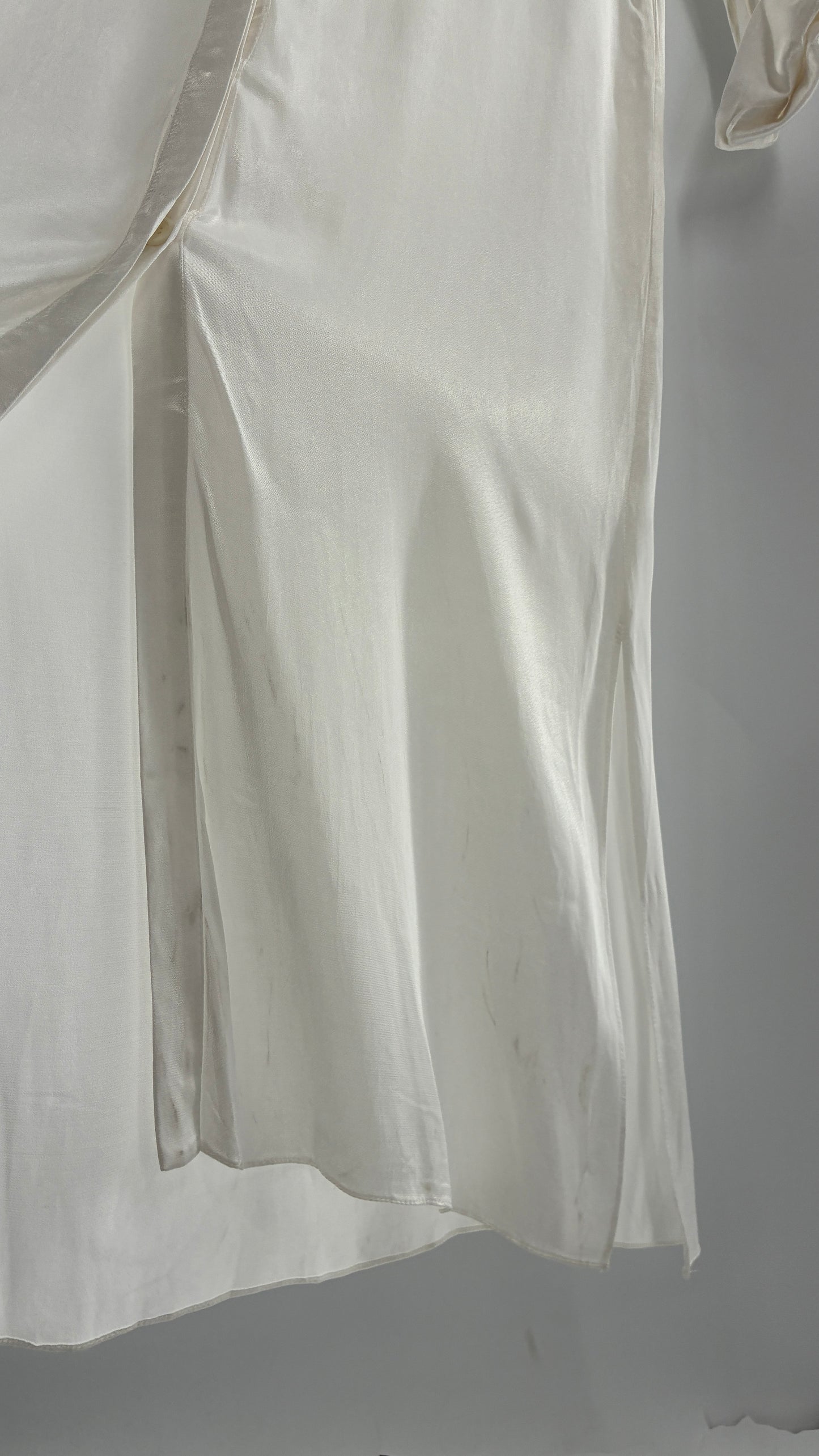 ST. BRAND BY STRASS White Button Up Style Dress with Tags Attached (Medium)