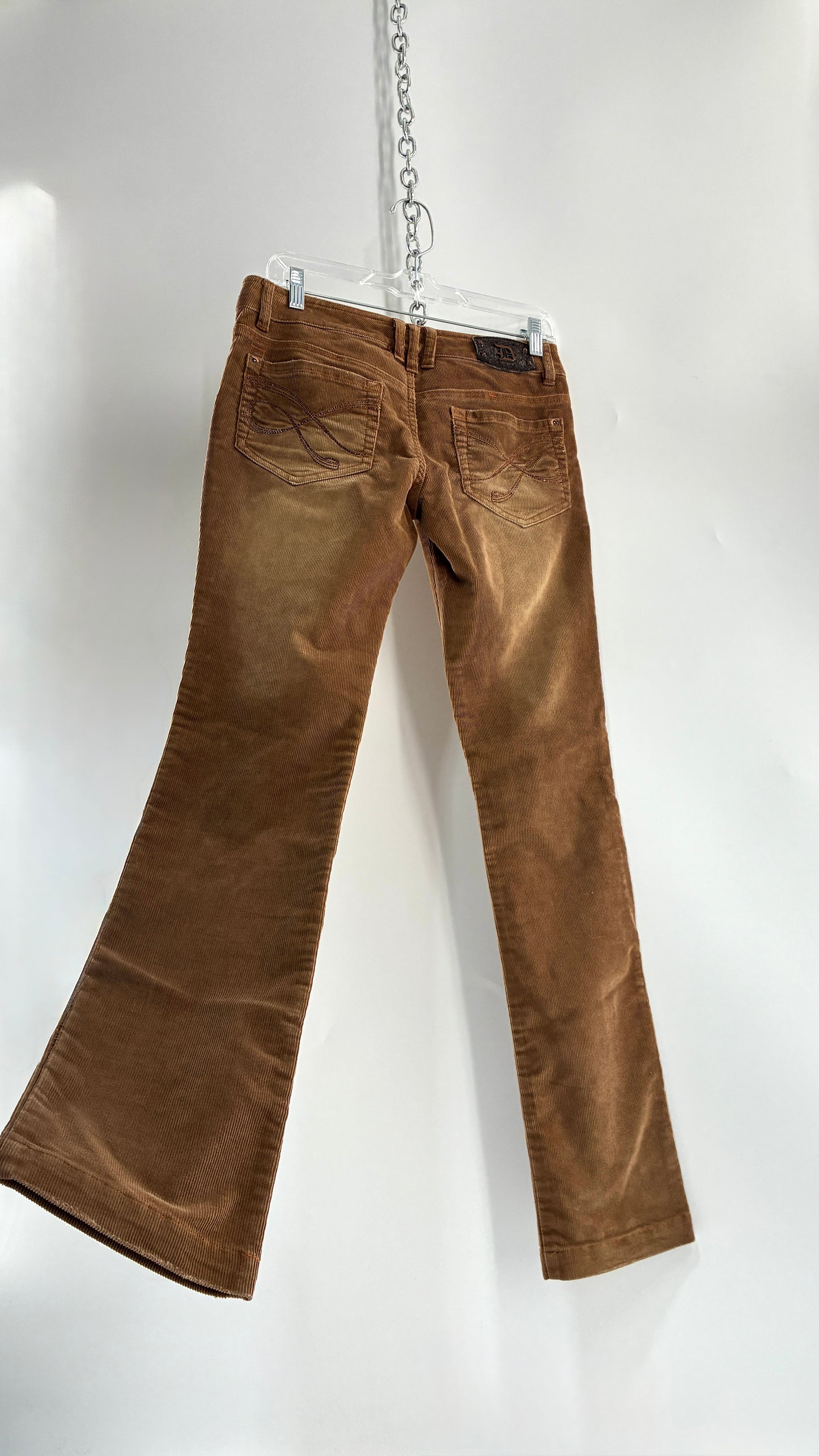 Vintage DOLLHOUSE Ultra Low Rise Corduroys with Distressed Jacron and Fade Detail (5)