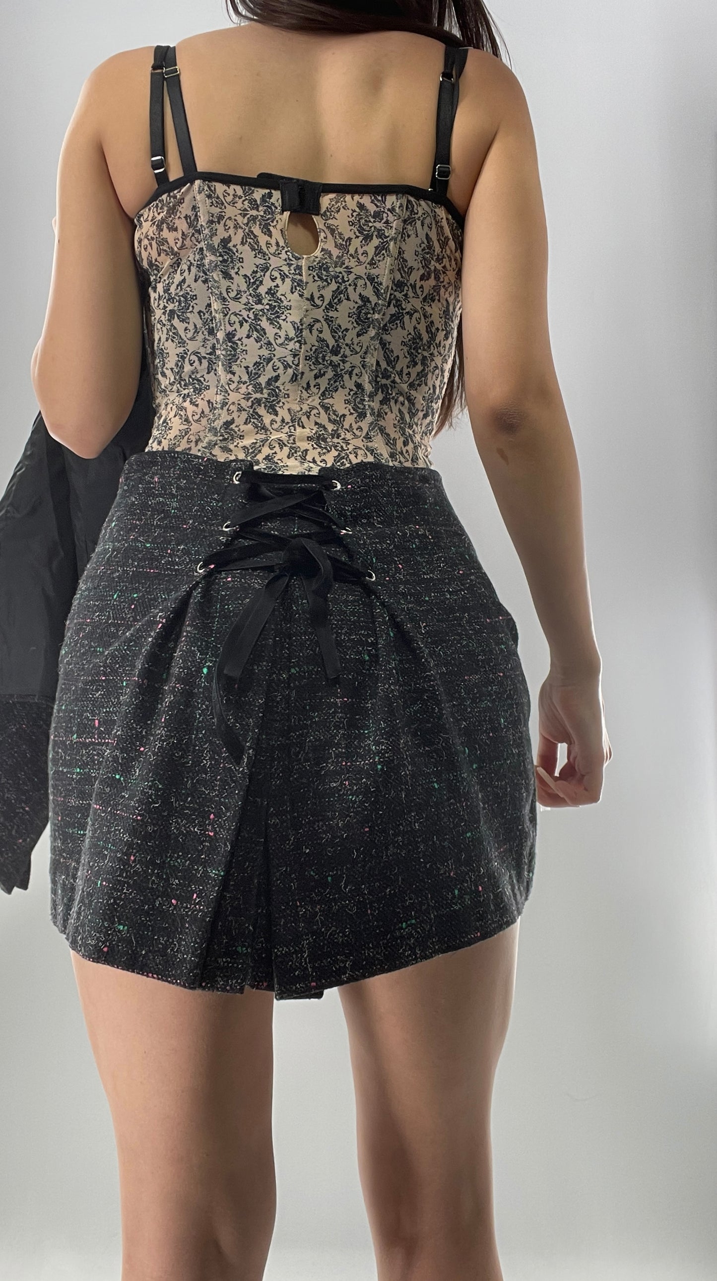 Vintage Custom Handmade 2Piece Suit Set with Blazer and Corseted Skirt