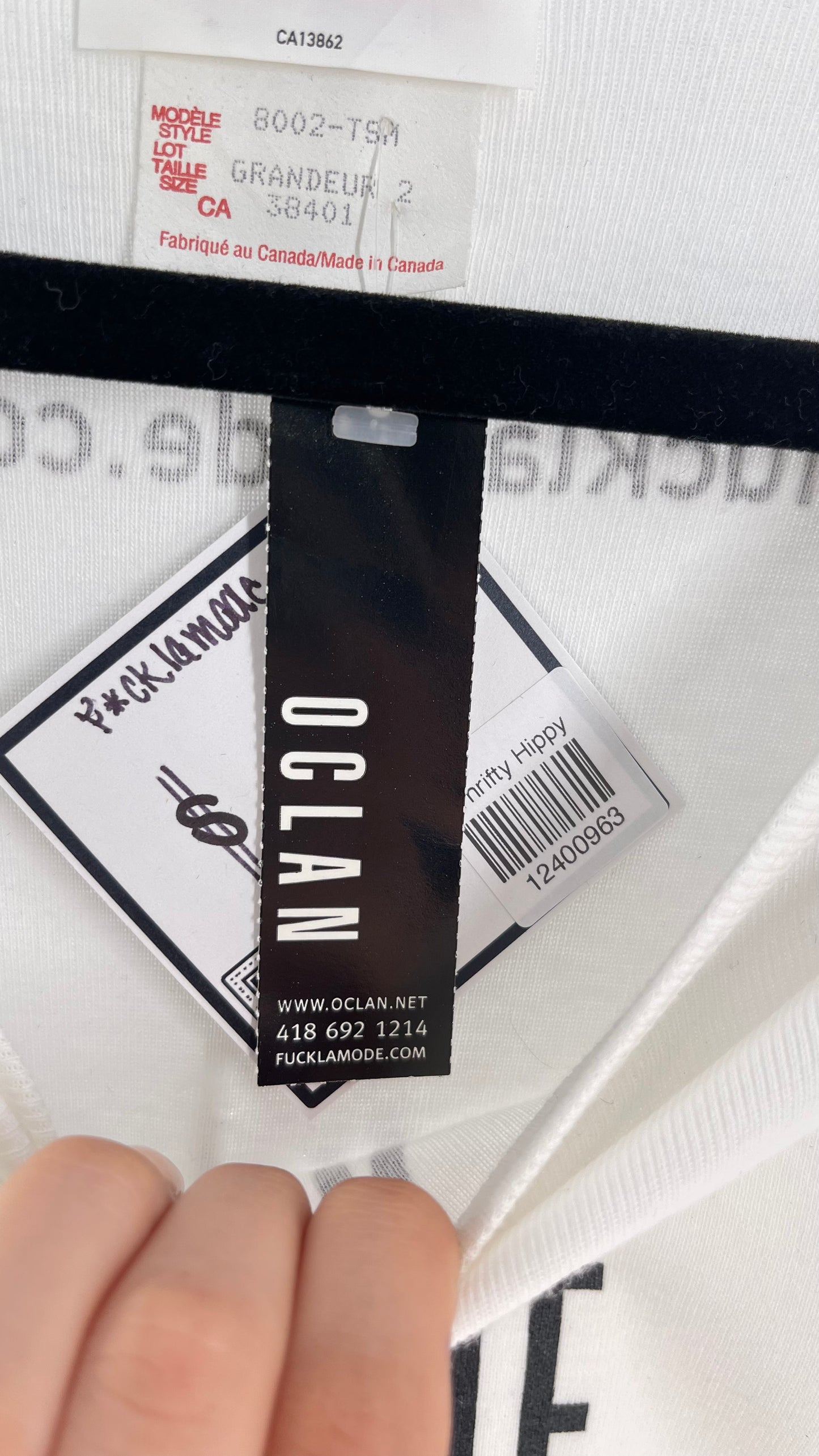 Deadstock Vintage Fuck La Mode T Shirt with Tags Attached (Large)