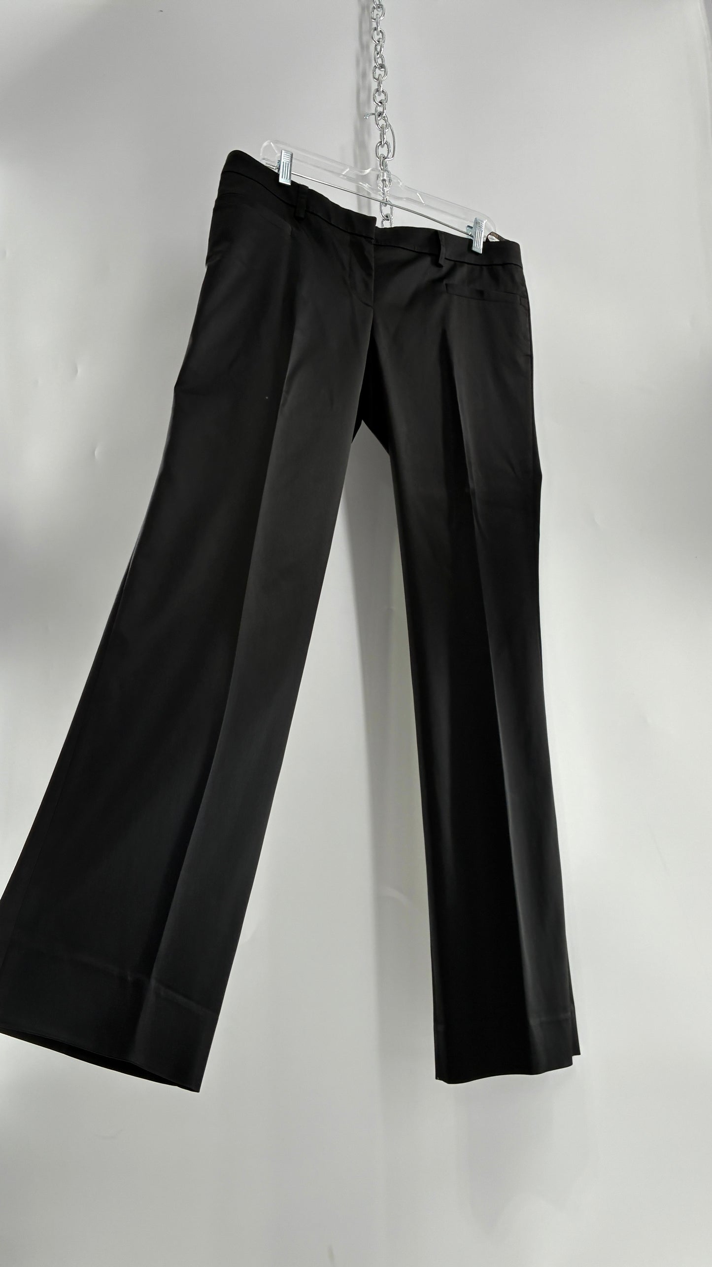 Vintage VERSACE Black Pleated Low Waisted Trouser (46/12)