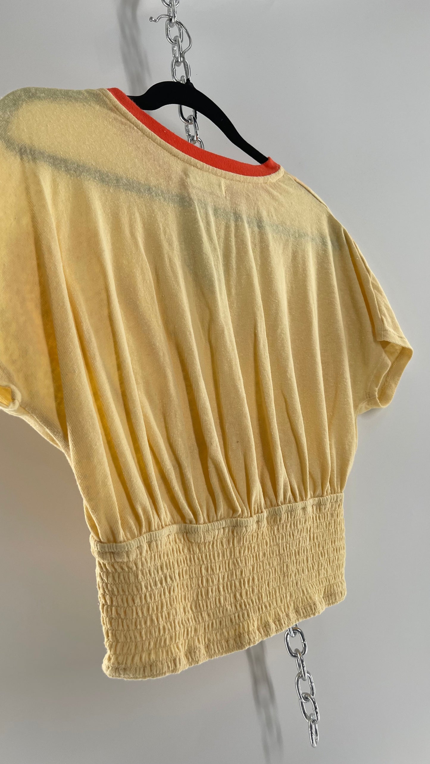 Free People Solar Graphic with Smocked Waistline (Small)