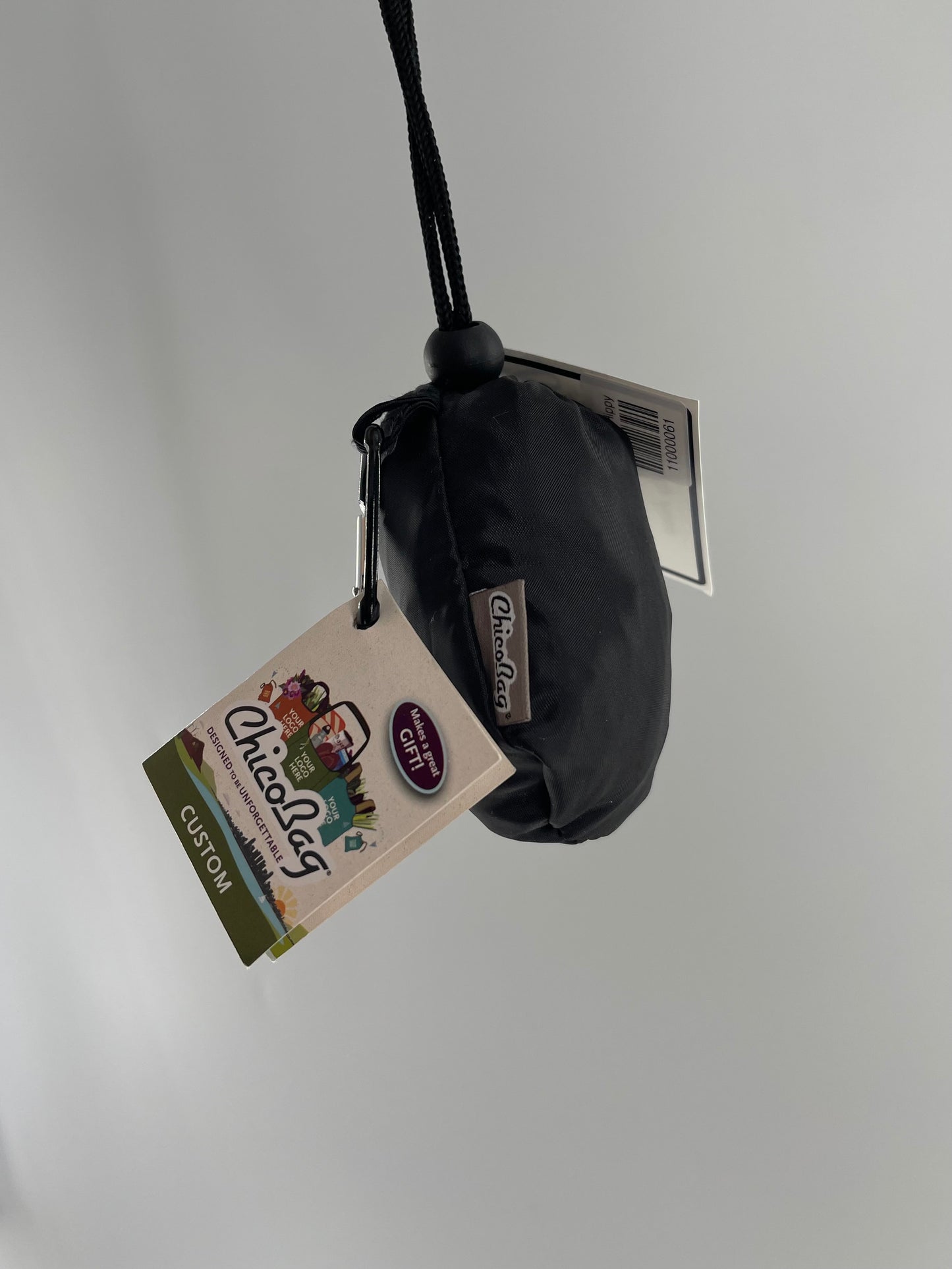 Vintage Black Teach it Forward Packable Tote with Tags Attached