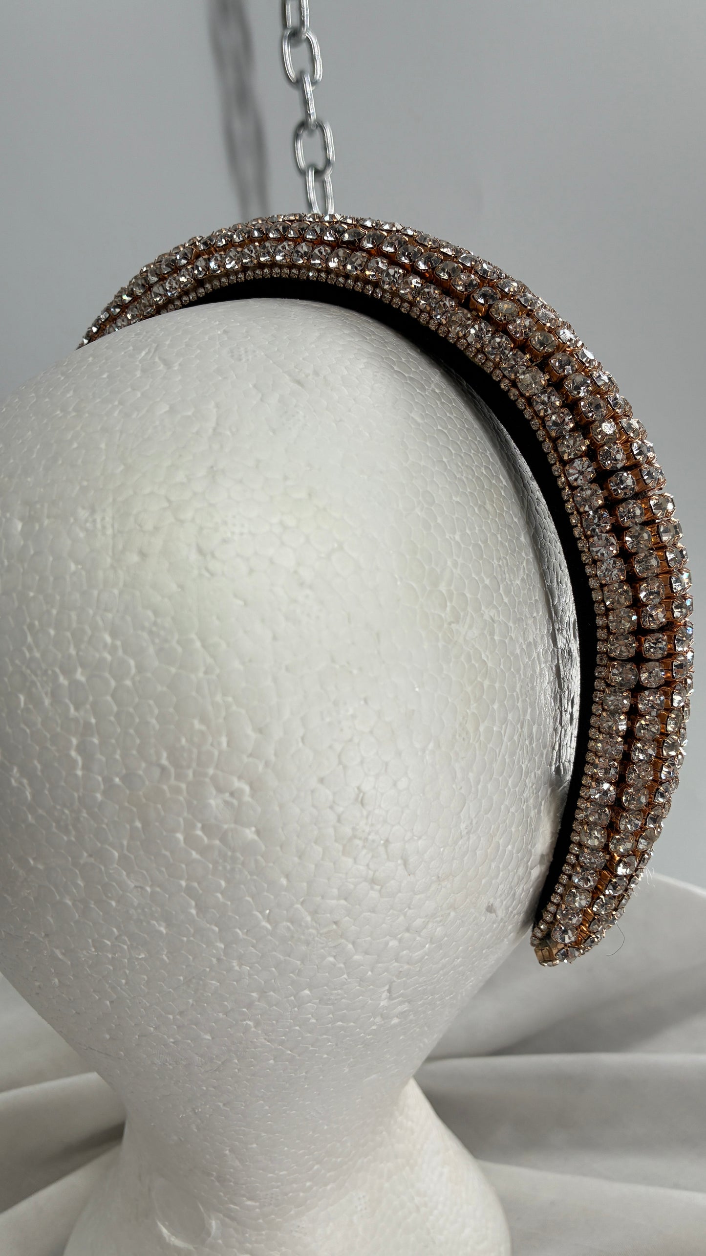 Rhinestone Encrusted Gold Headband