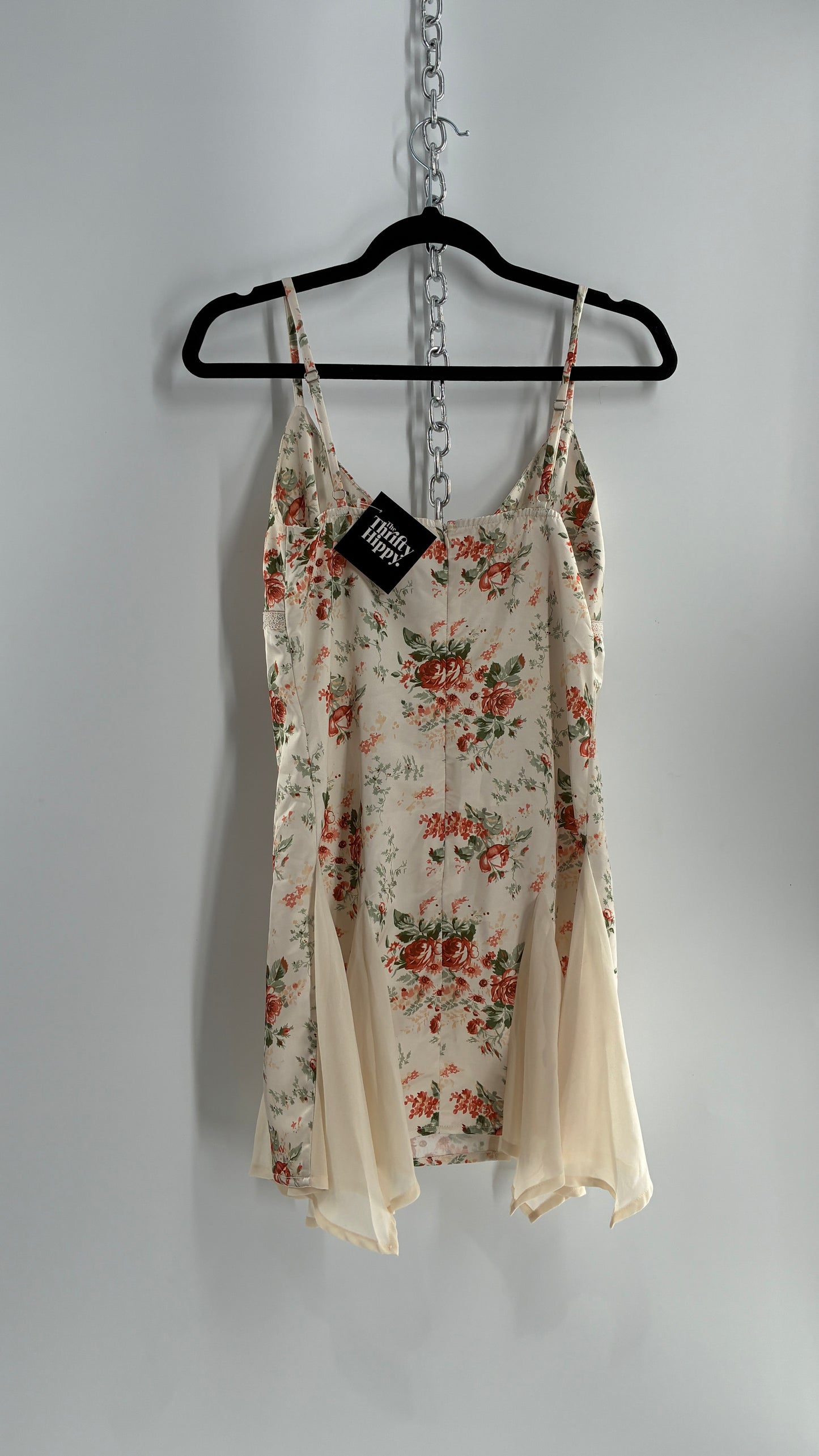 Princess Polly Floral Handkerchief Hem Slip Dress (4)
