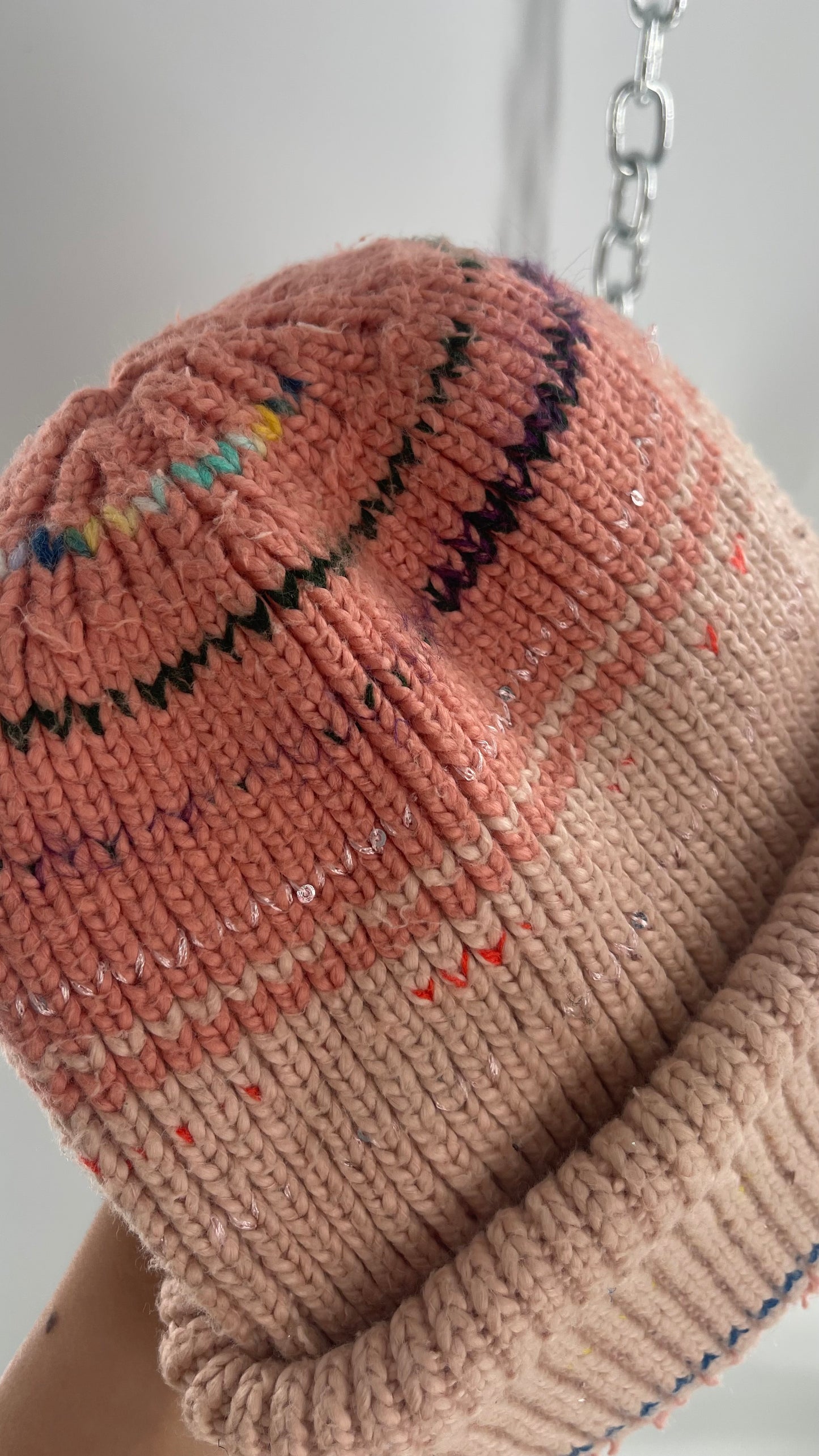 Free People Super Thick Knit Pastel Confetti Beanie