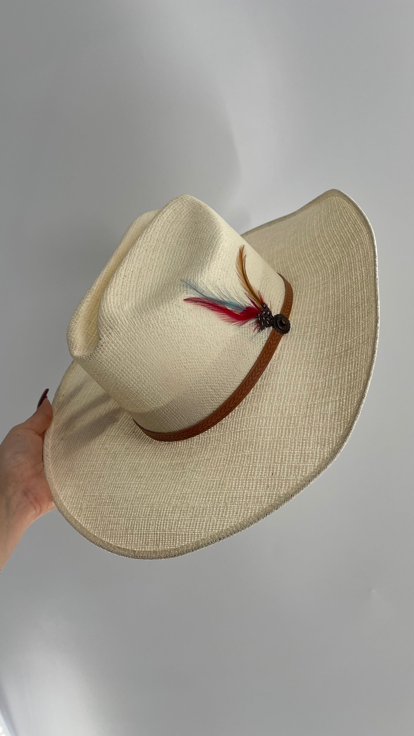 Vintage Off White Cowboy Hat
