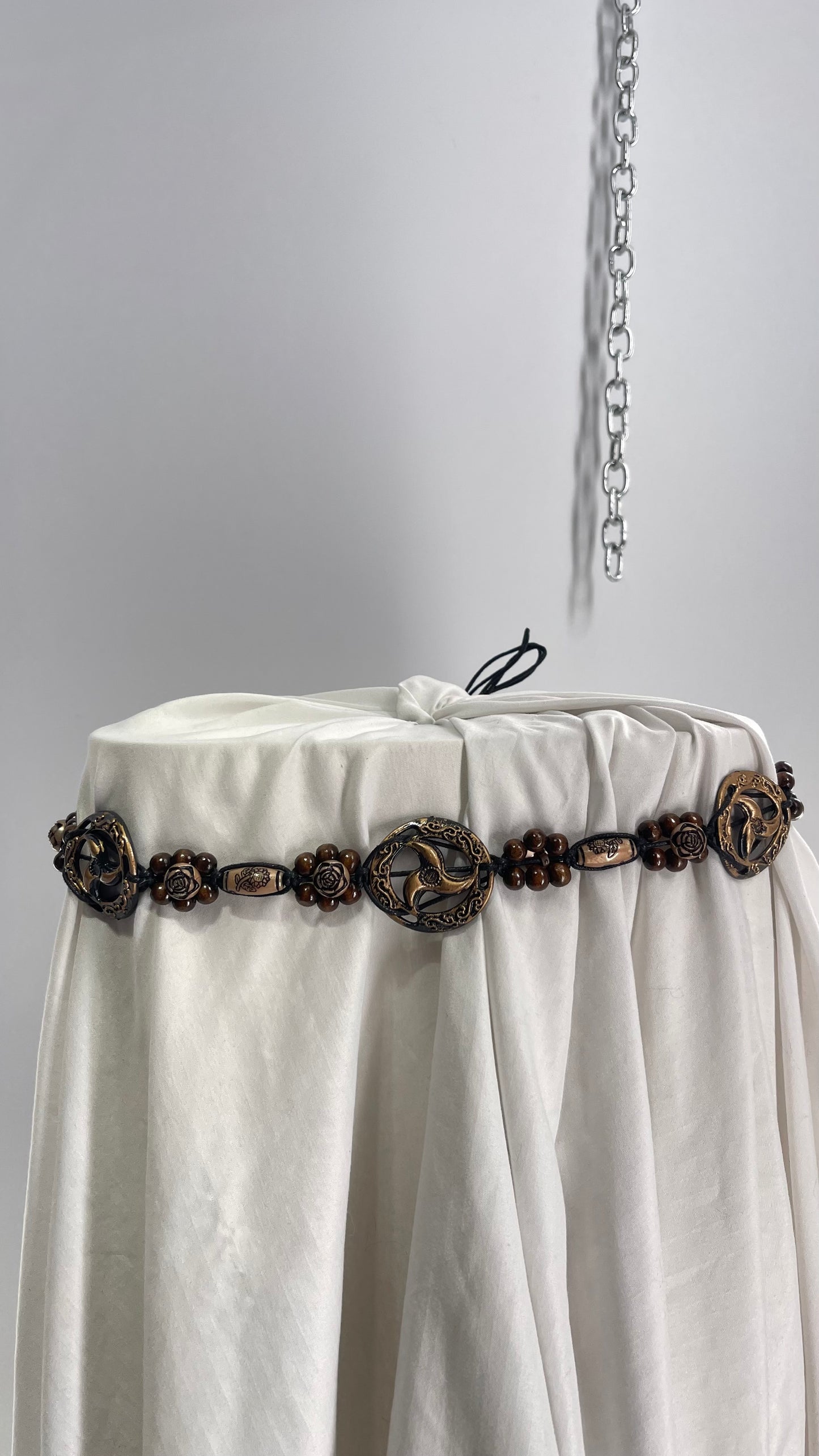 Vintage Beaded Bey Blade Tropical Belt (One Size)