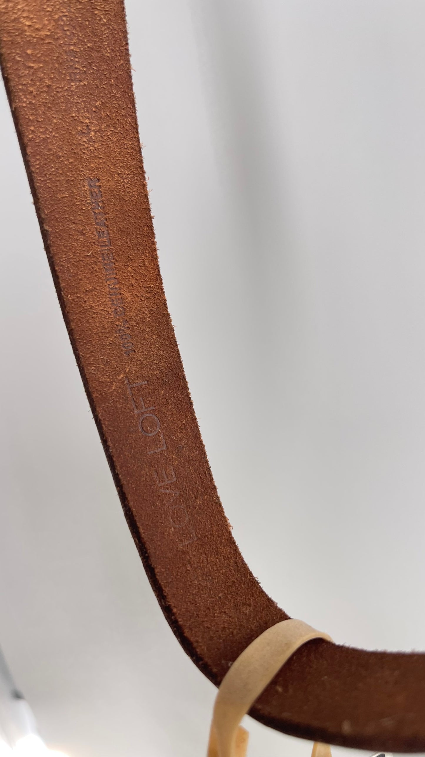 Vintage Leather Braided Knot Belt (Large)