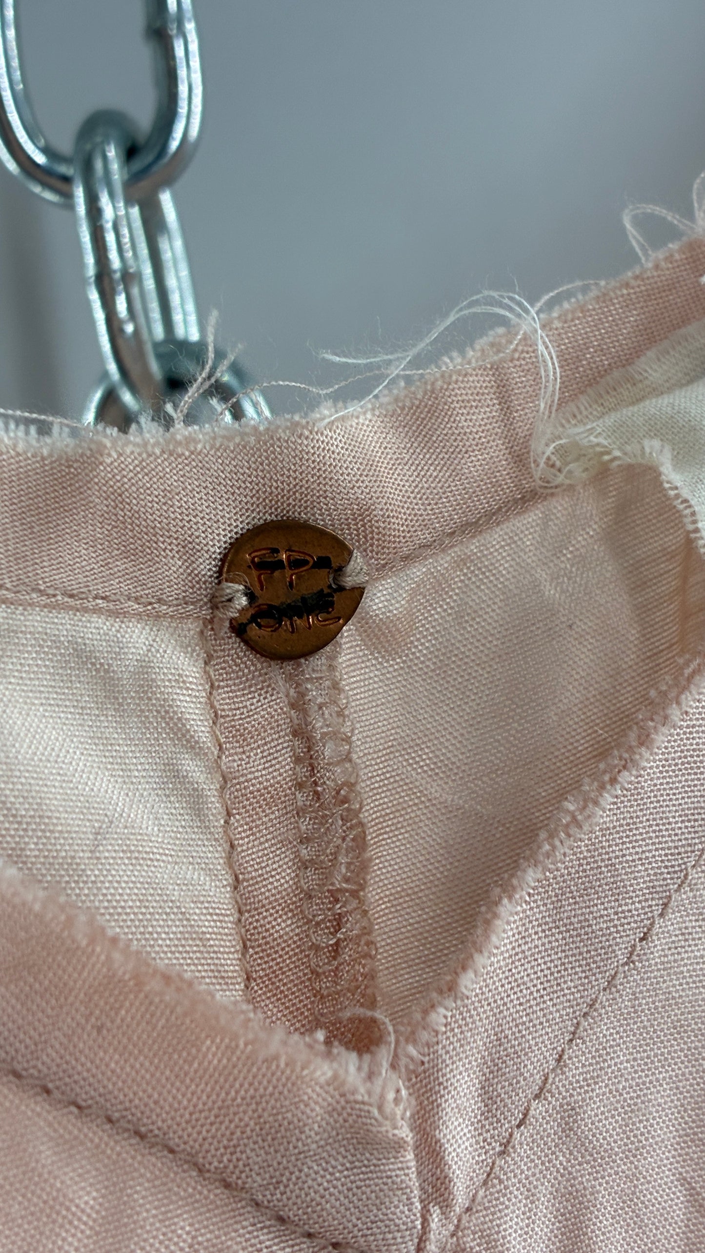 Free People Slip Dress with Raw Edge Hem (XS/S)