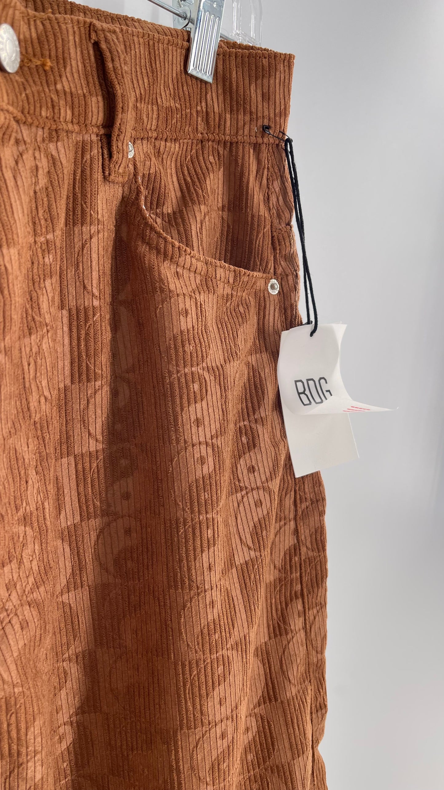 BDG Corduroy Checkered Ying Yang Straight Legs (28)