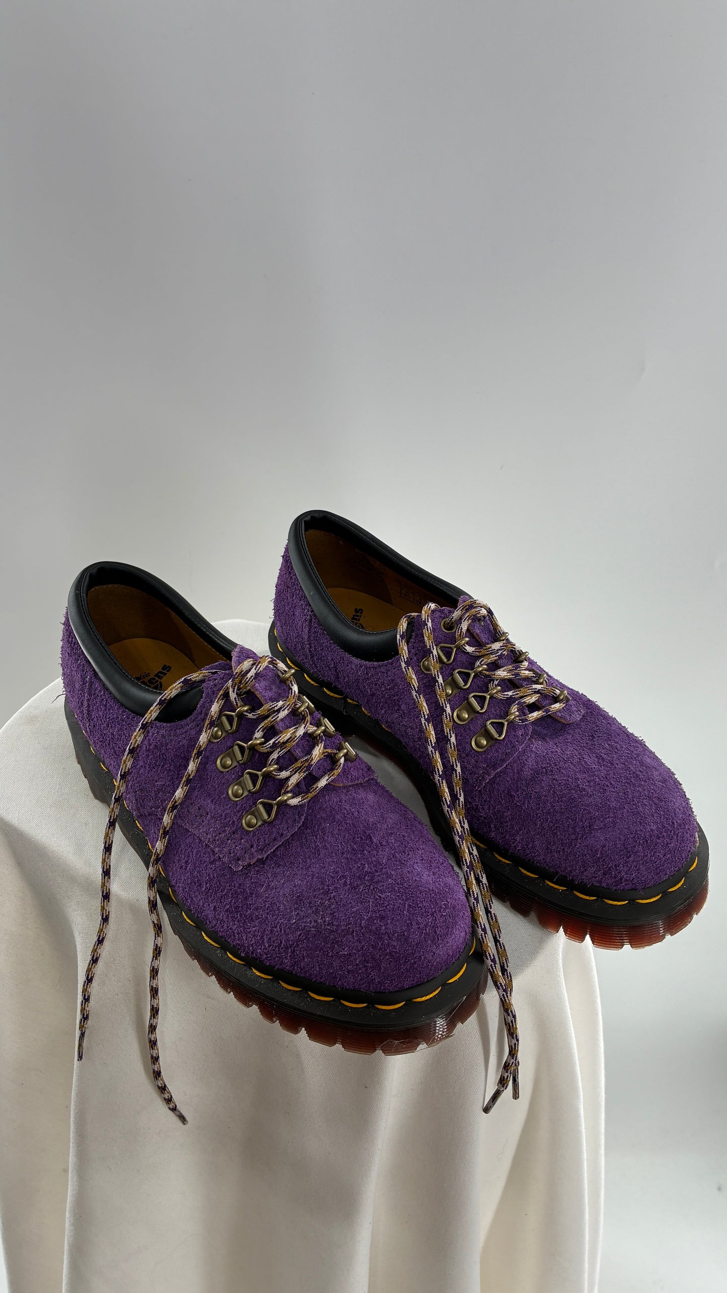 Vintage Dr. Martens 8053 Ben Purple Suede Leather Oxford Sneakers (6)