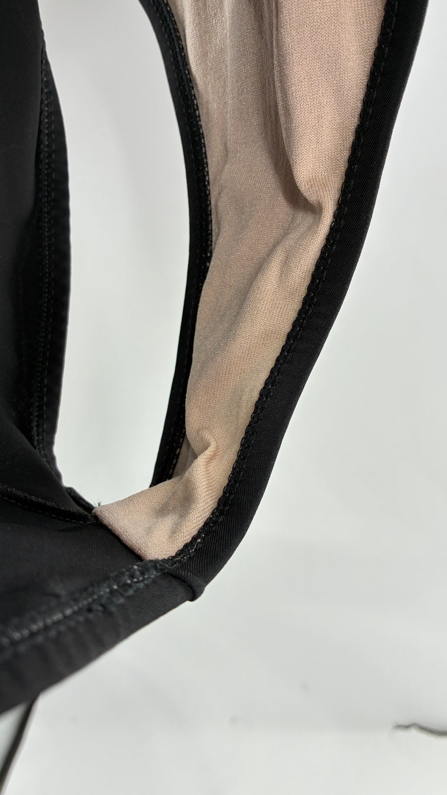 Vintage Black Handmade Retro Style Halter Thick Swimsuit (Small)