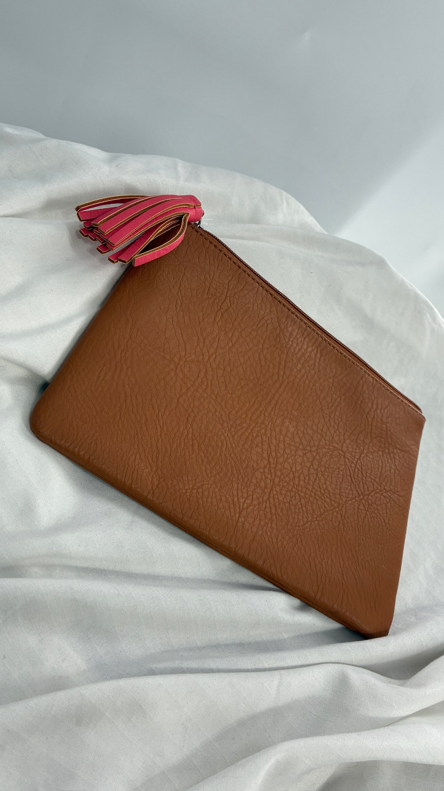 AERIE Nice | Naughty Vegan Leather Tassel Pouch