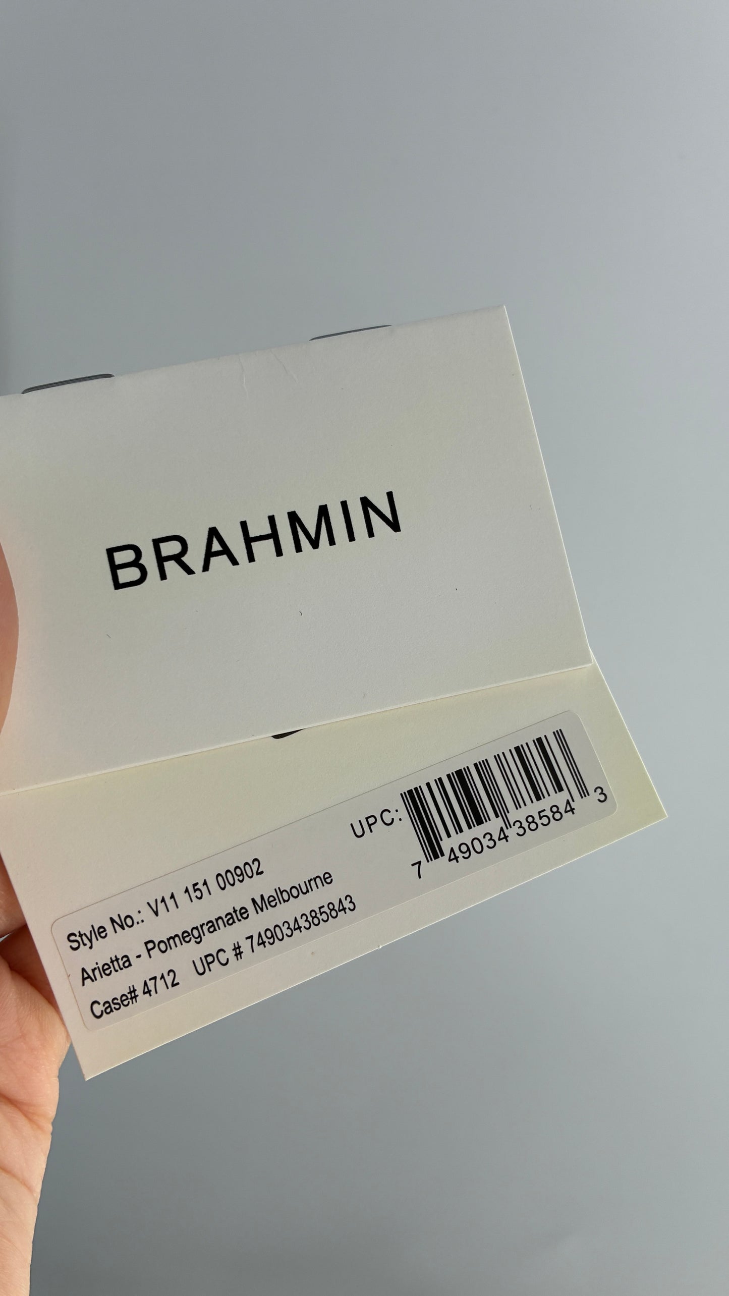 BRAHMIN Arietta Pomegranate Melbourne Mini Purse with Tags Attached, Gold Crossbody Chain and Authentication