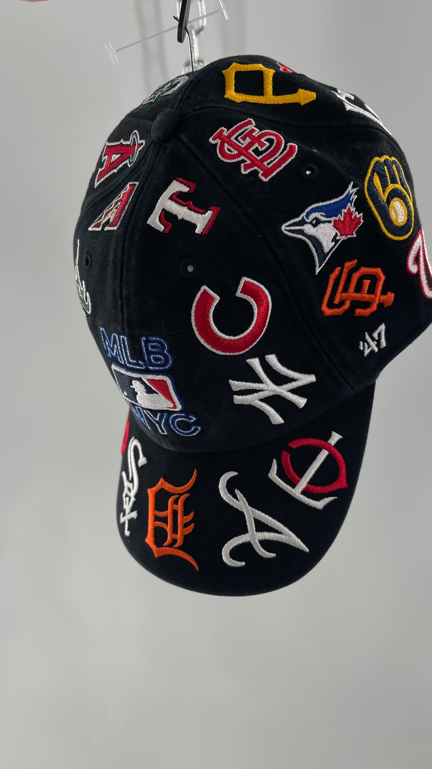 MLB Black Logo Baseball Hat