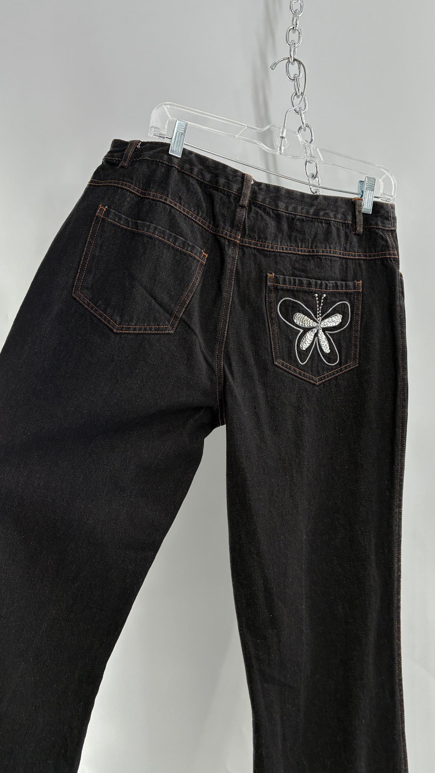 Vintage FORENZA Denim with Sequin Butterfly Detail (12)