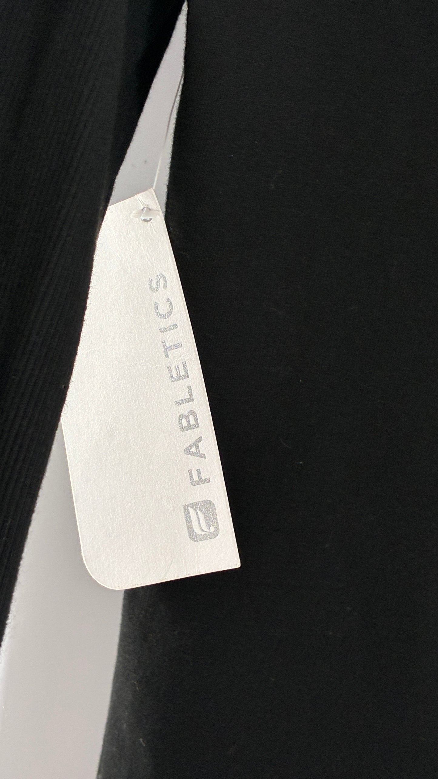 Fabletics Black Astoria Shrug Cardigan with Ribbed Panels and Tags Attached (XS/4)