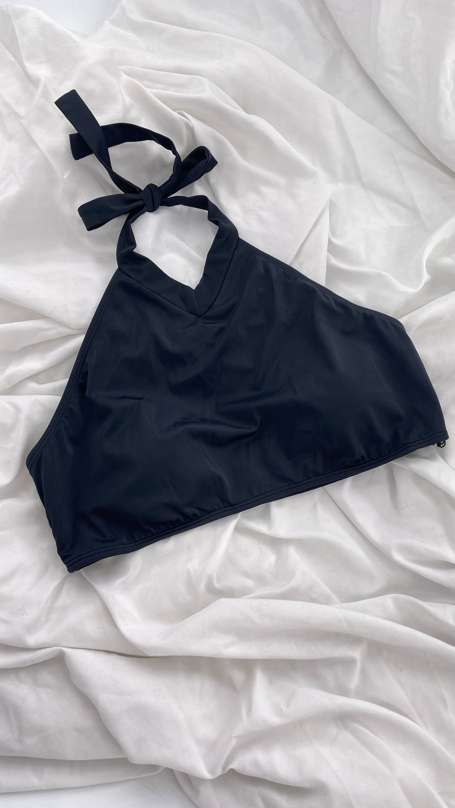 Pacsun LA Hearts Black Halter Swim Top (Large)