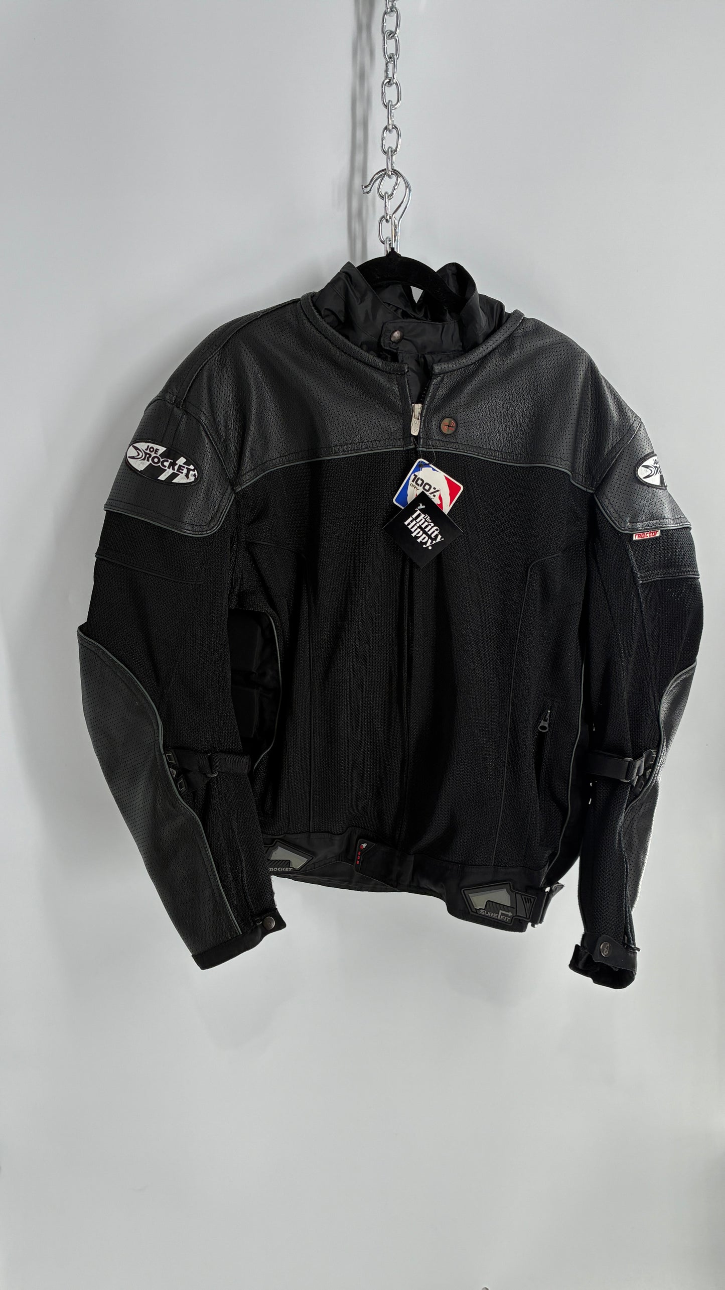 Vintage JOE ROCKET Padded Motorcycle Jacket with Tags Attached (XXL)