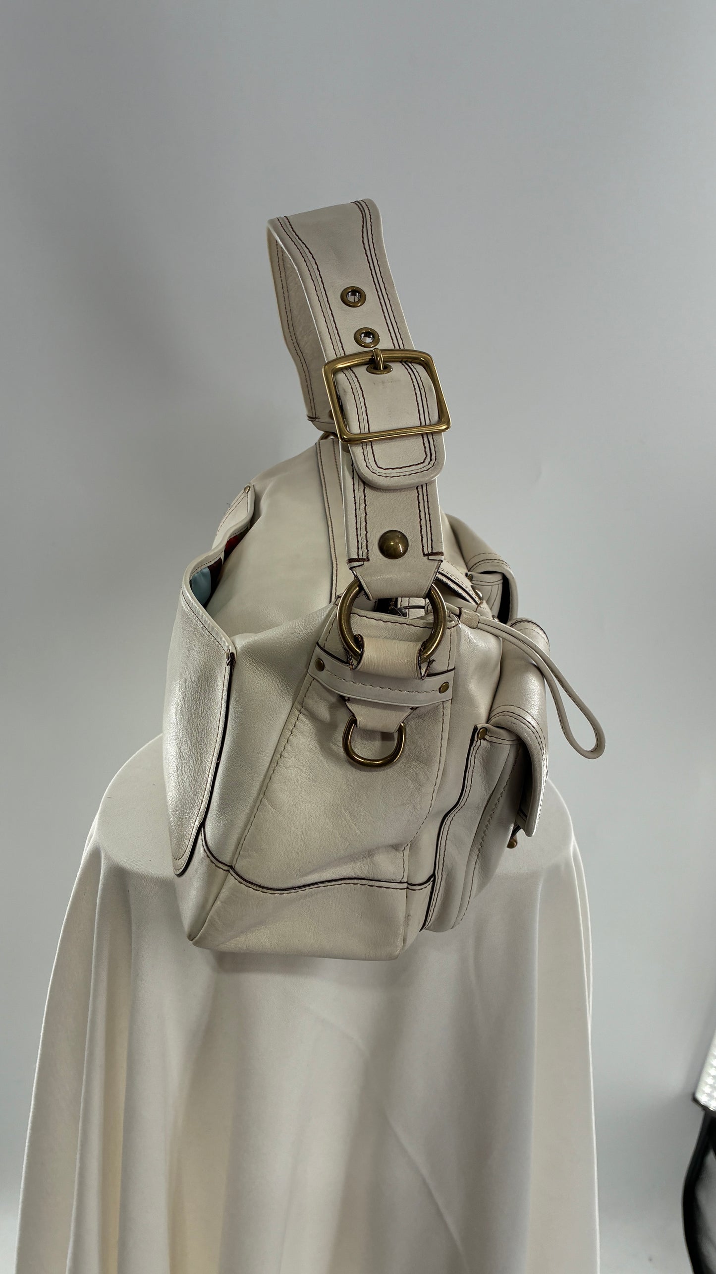 RARE COACH 65th Anniversary Legacy Leather Oversized Turnlock Shoulder Bag