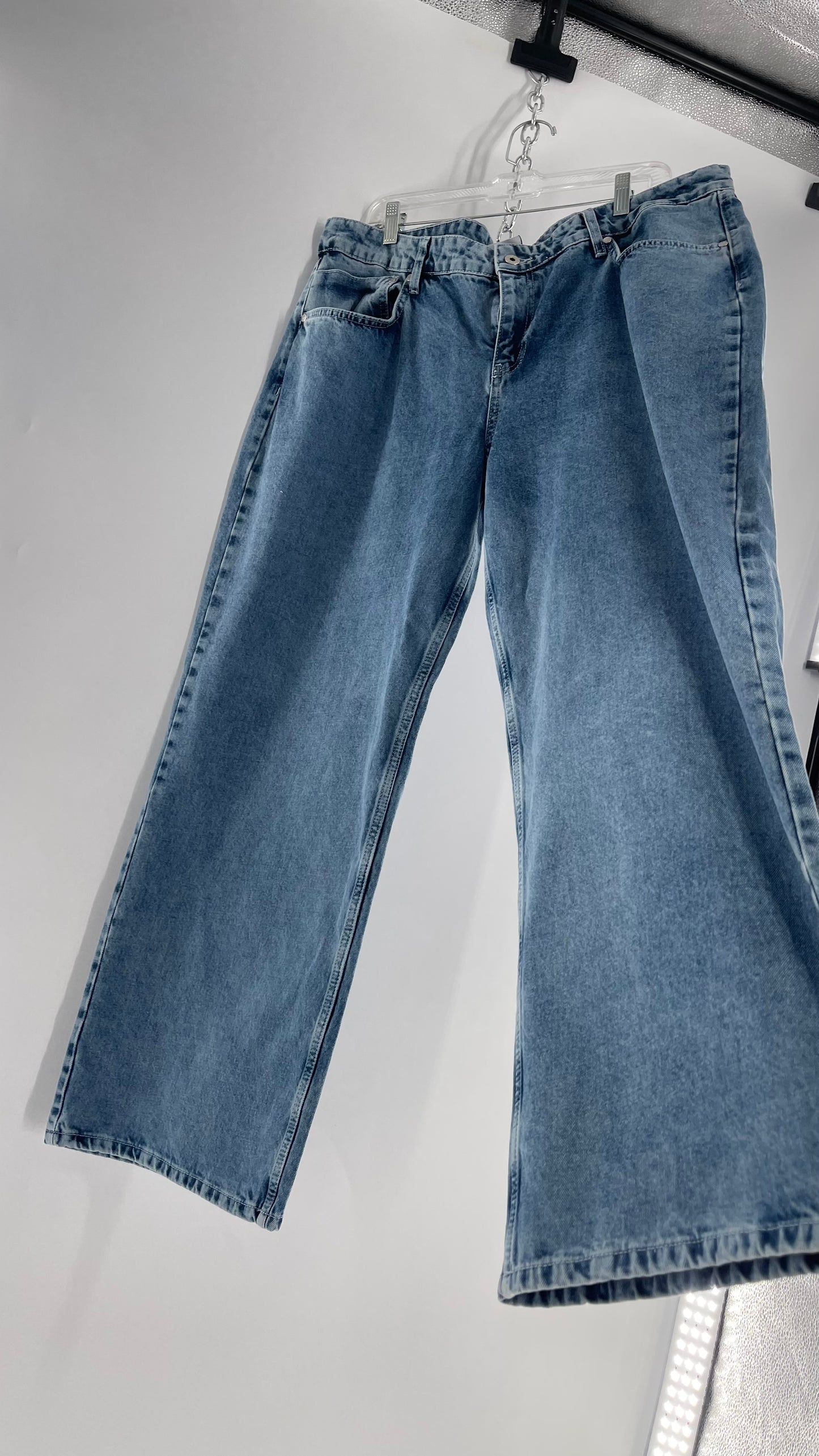 Ragged Priest Light Wash Straight Leg Jeans (36)