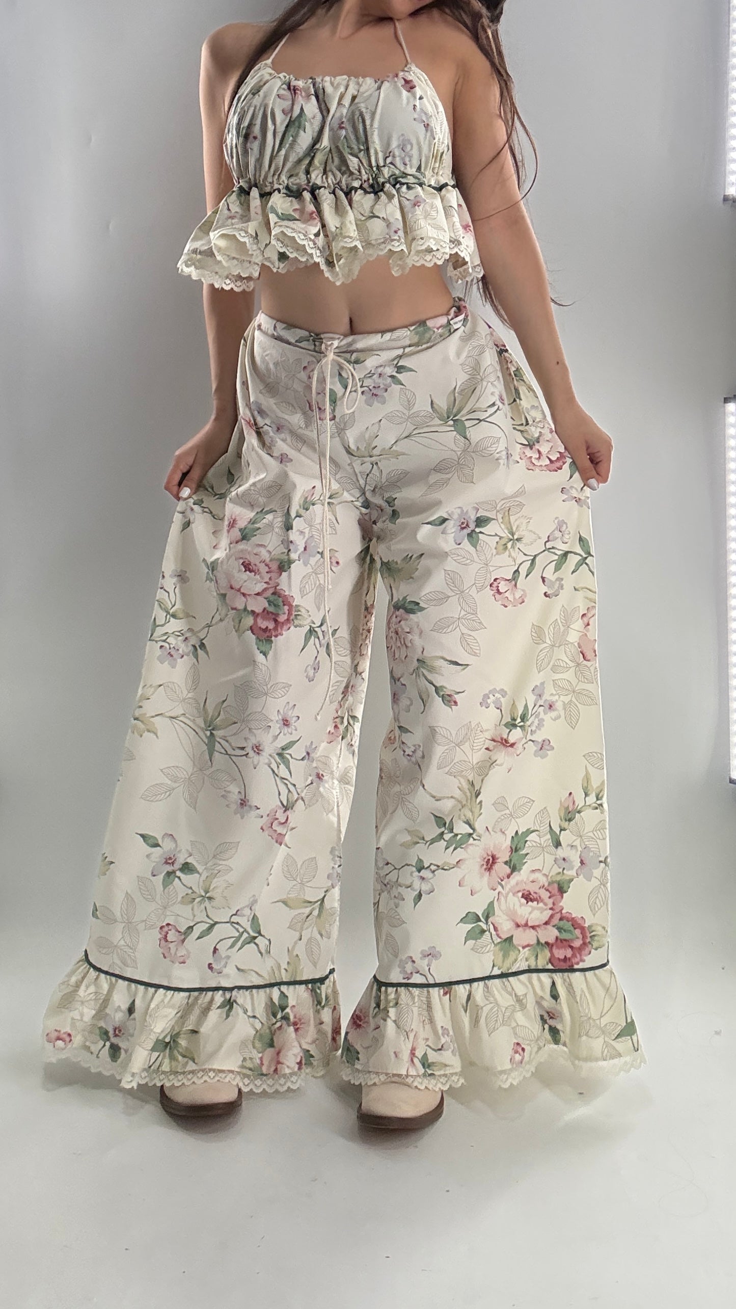 Vintage Floral Handmade Two Piece Play Set (XS-M)