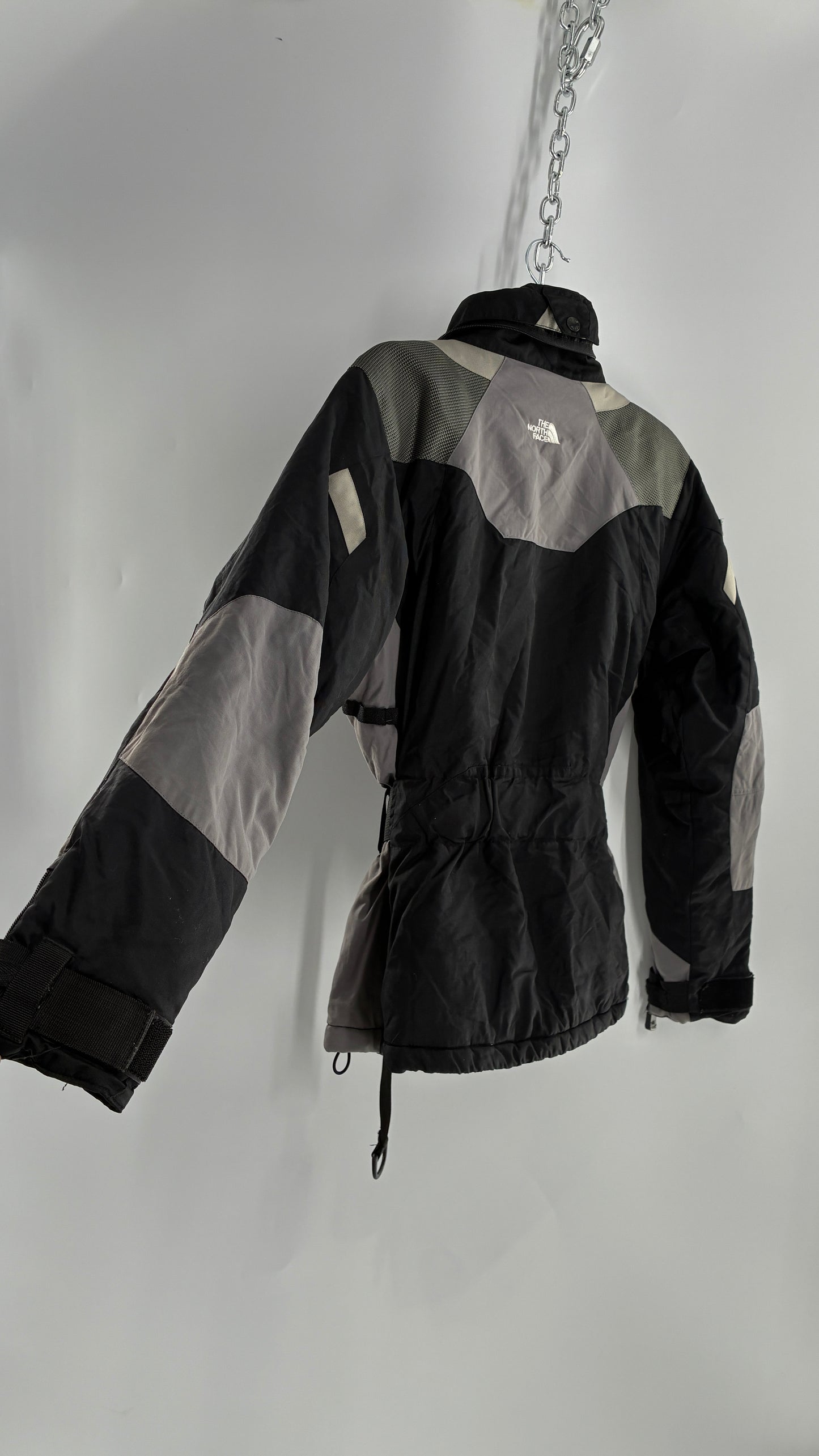 Vintage The North Face Steep Tech Women’s Waist Cinching Belted Ski Style Jacket (Medium)